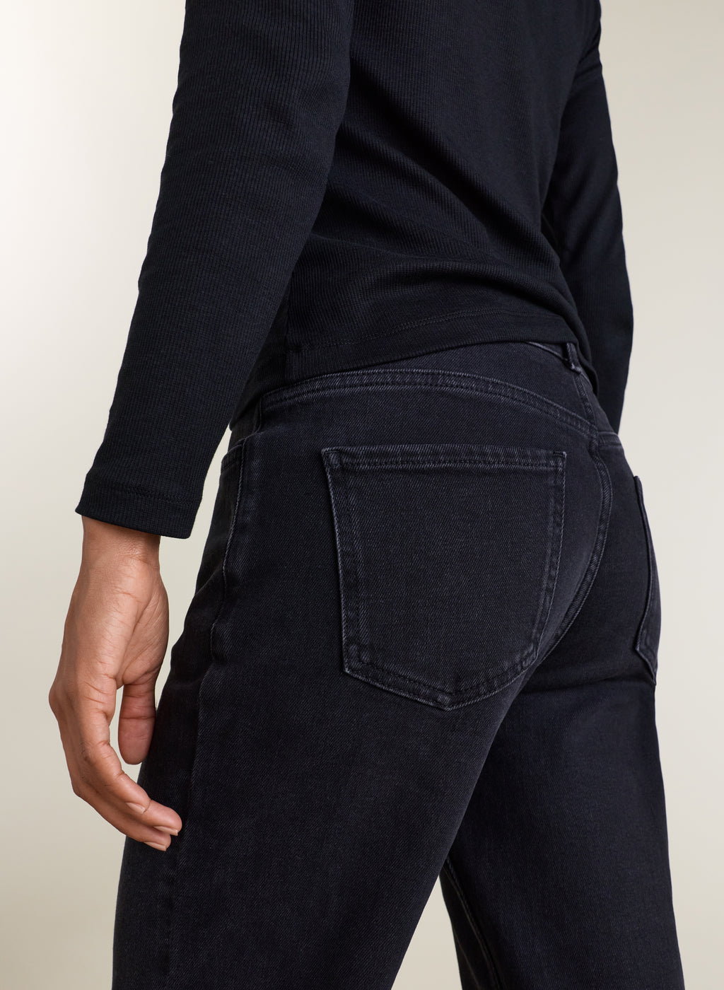 Kim Straight Leg Mid Rise Jeans