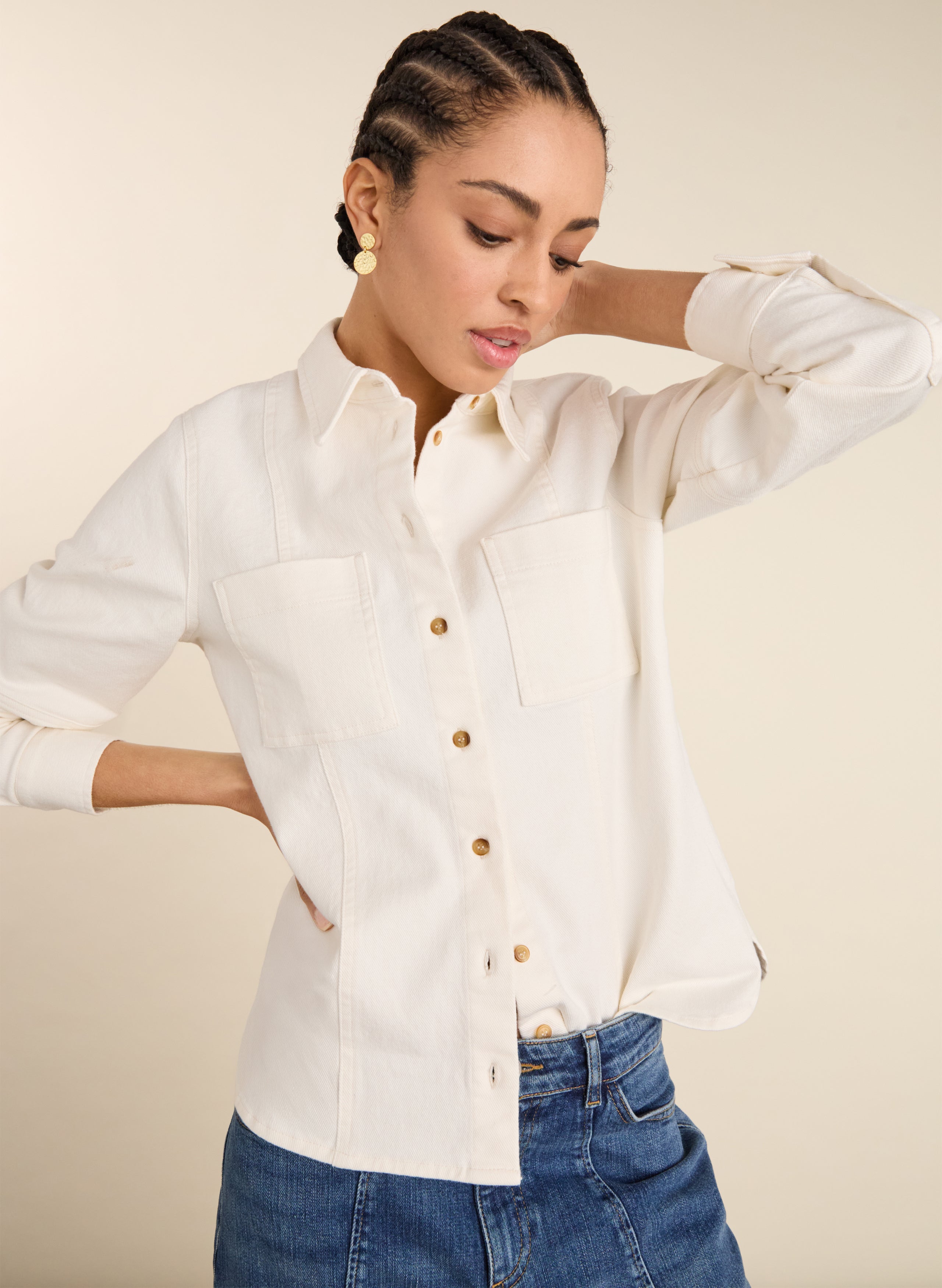 Mona Organic Denim Shirt