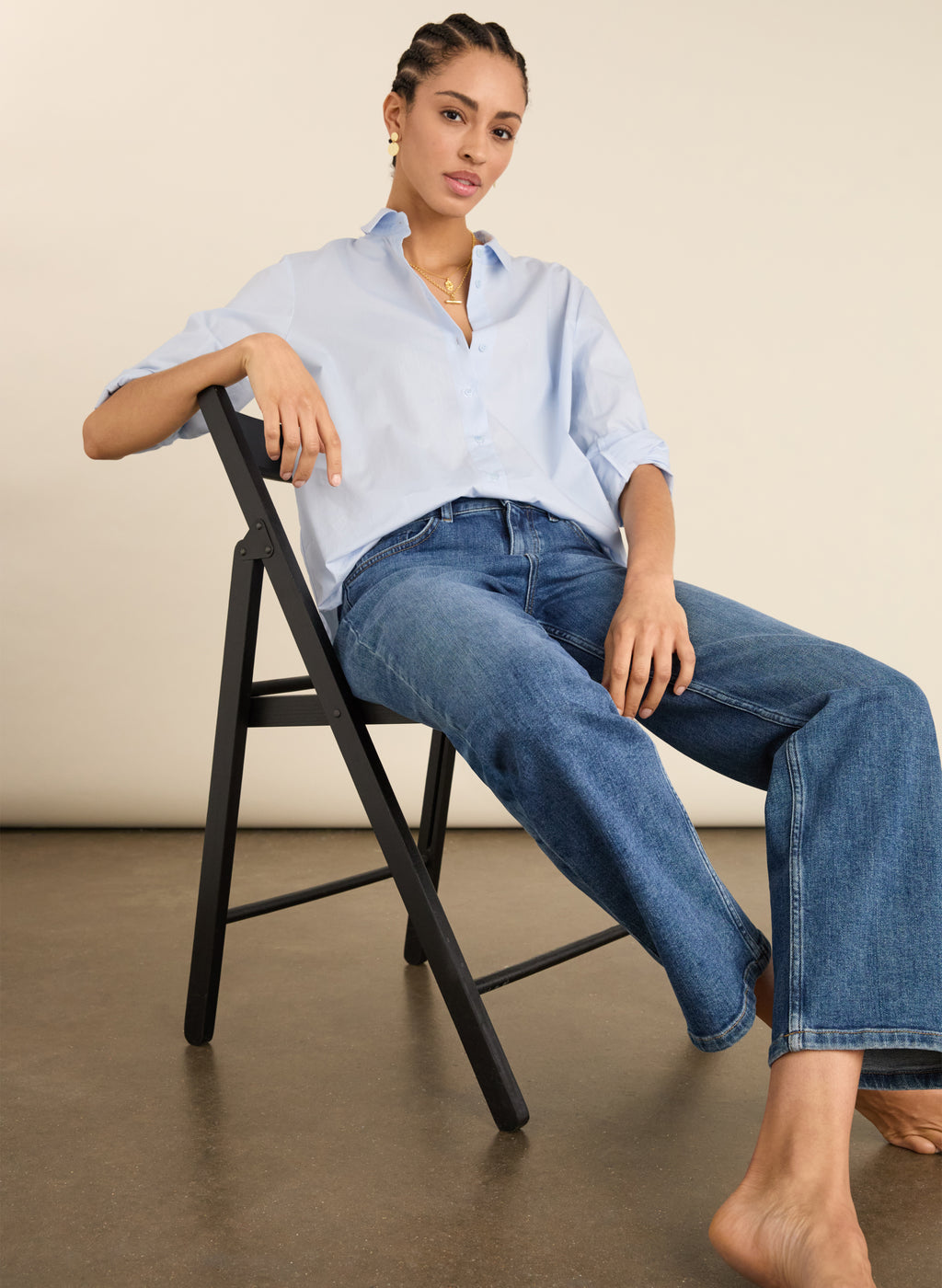 Kim Organic Cotton Stretch Straight Leg Jeans