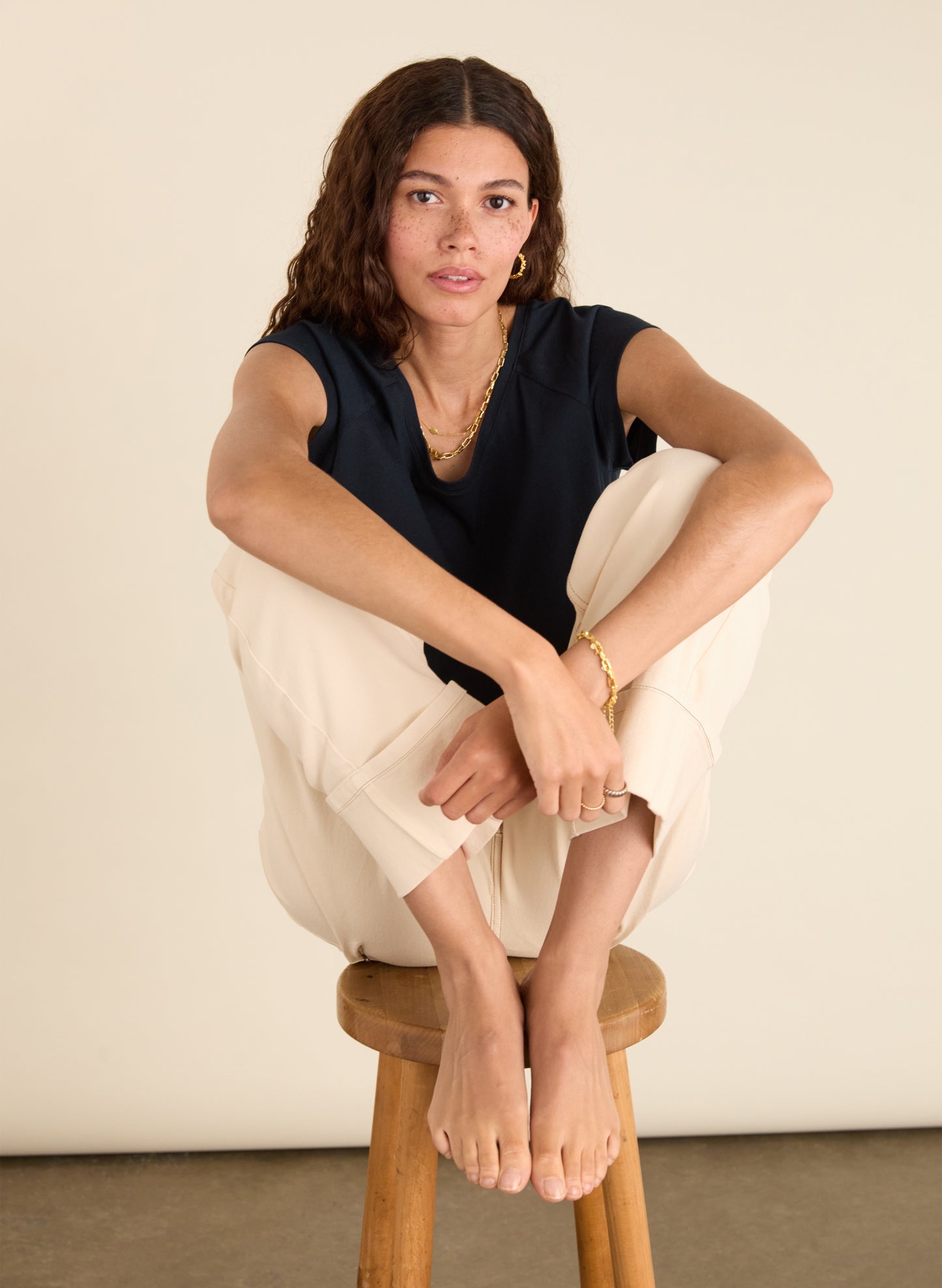 Helen Organic Cotton Stretch Turn Up Jeans