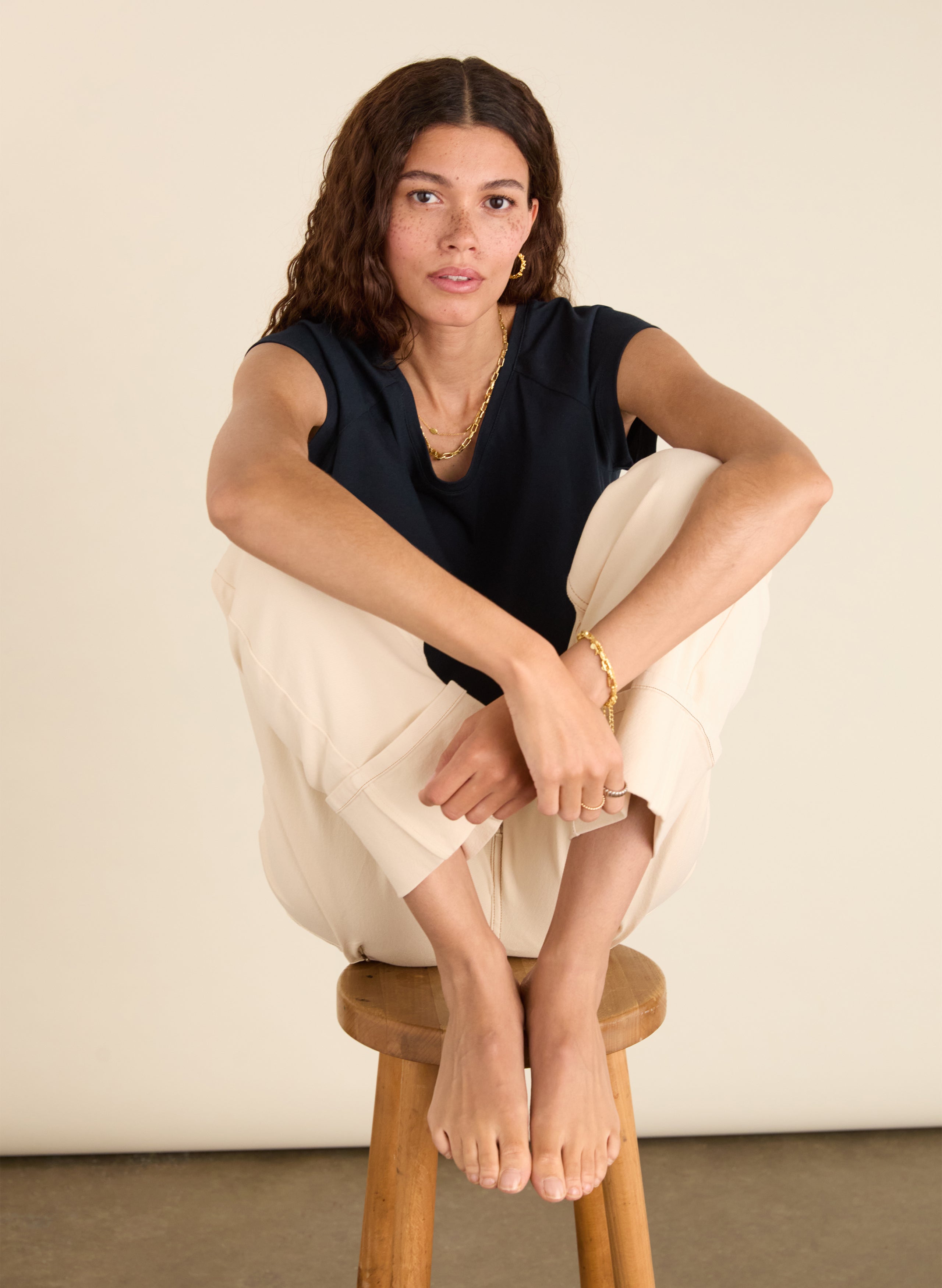 Helen Organic Cotton Stretch Turn Up Jeans