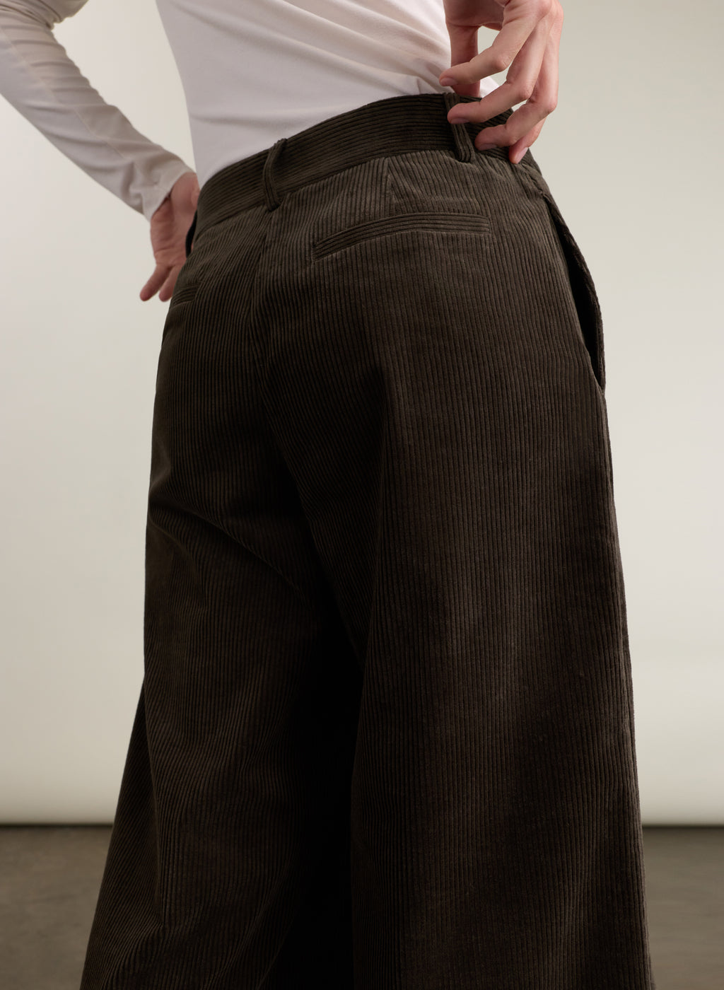 Melis Corduroy Wide Leg Trousers