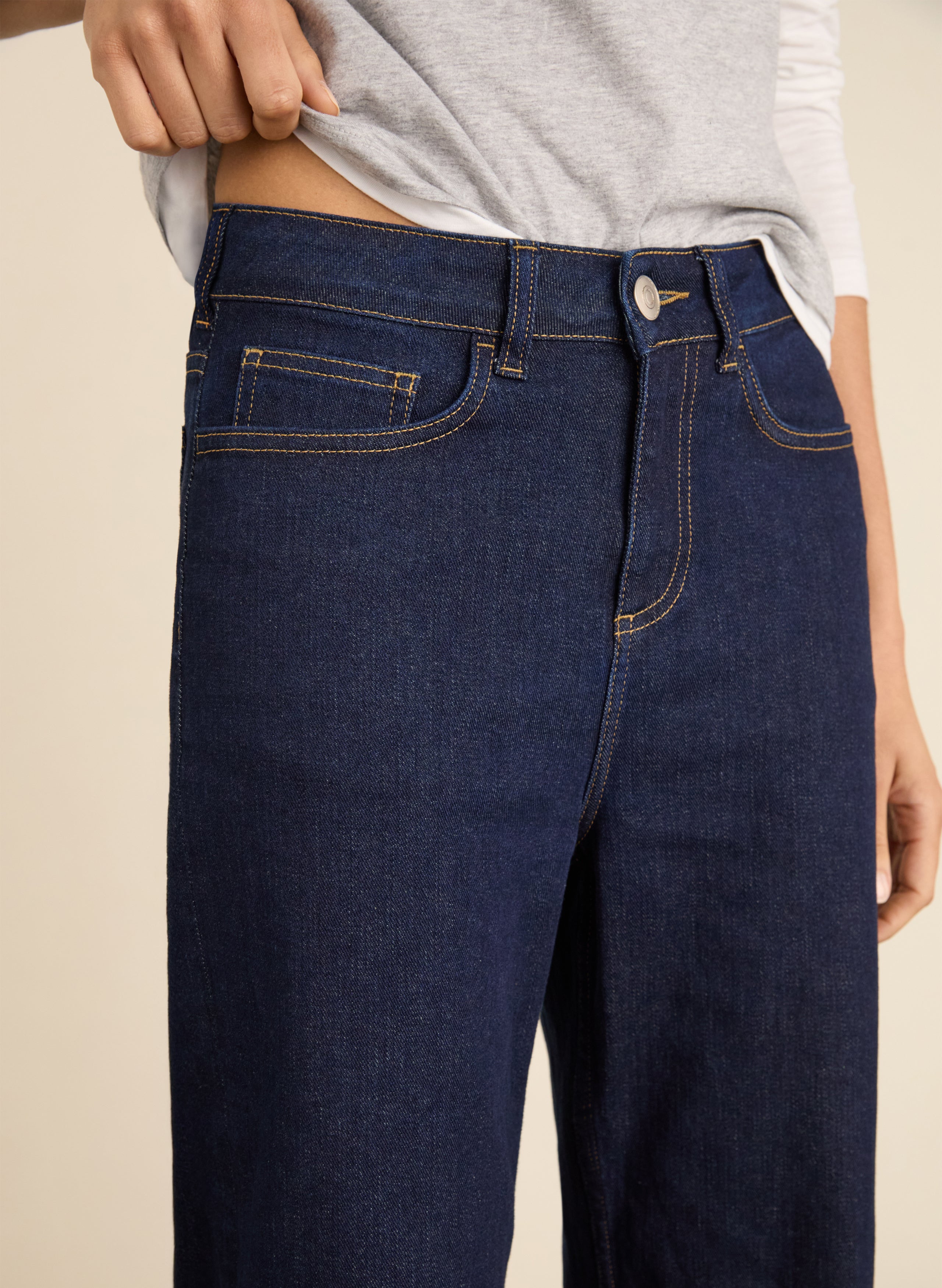 Helen Organic Cotton Stretch Turn Up Jeans