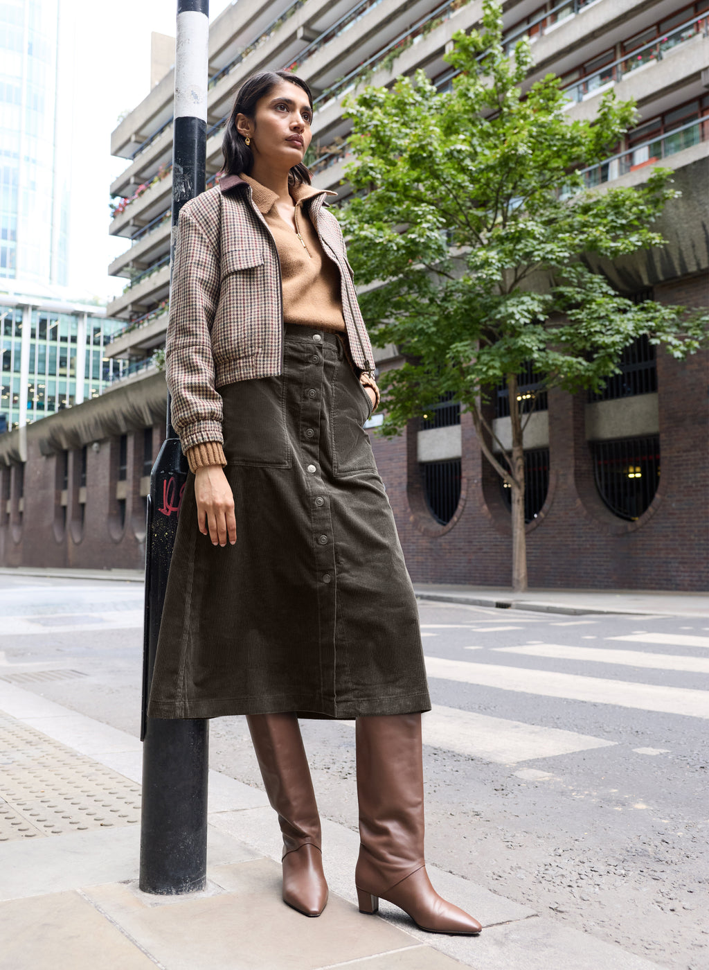 Jan Corduroy Midi Skirt