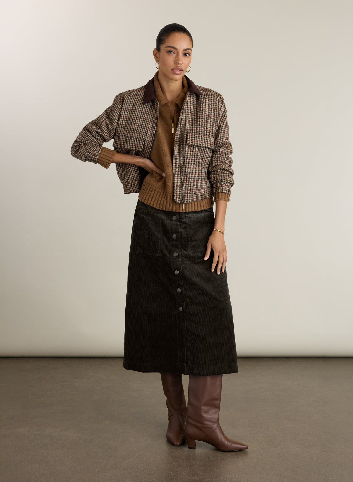 Jan Corduroy Midi Skirt