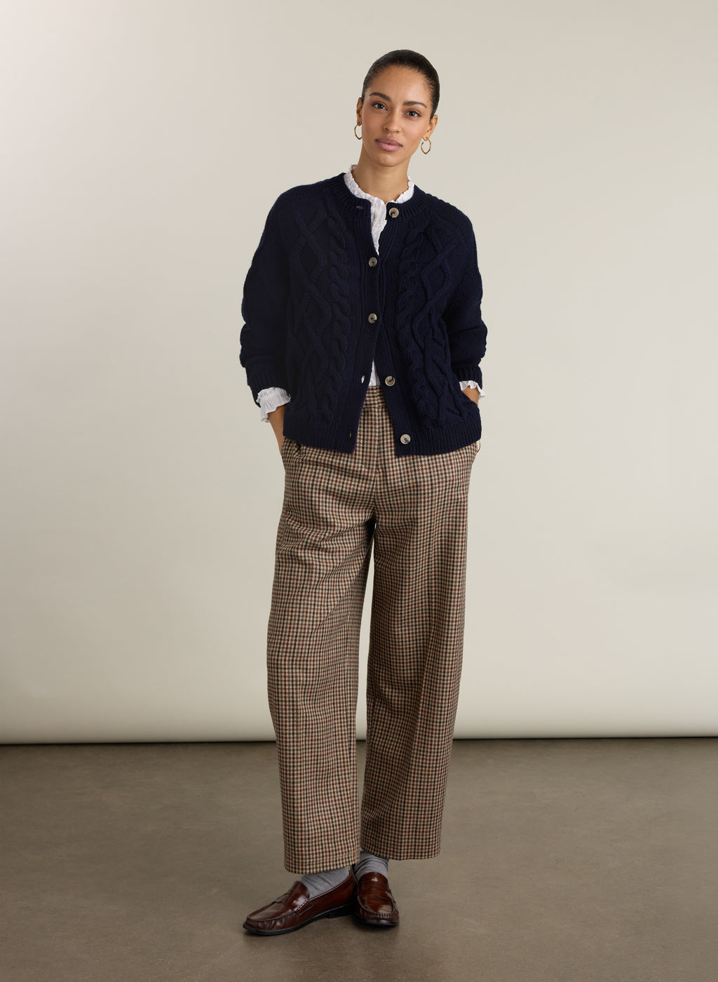 Edie Cable Knit Cardigan
