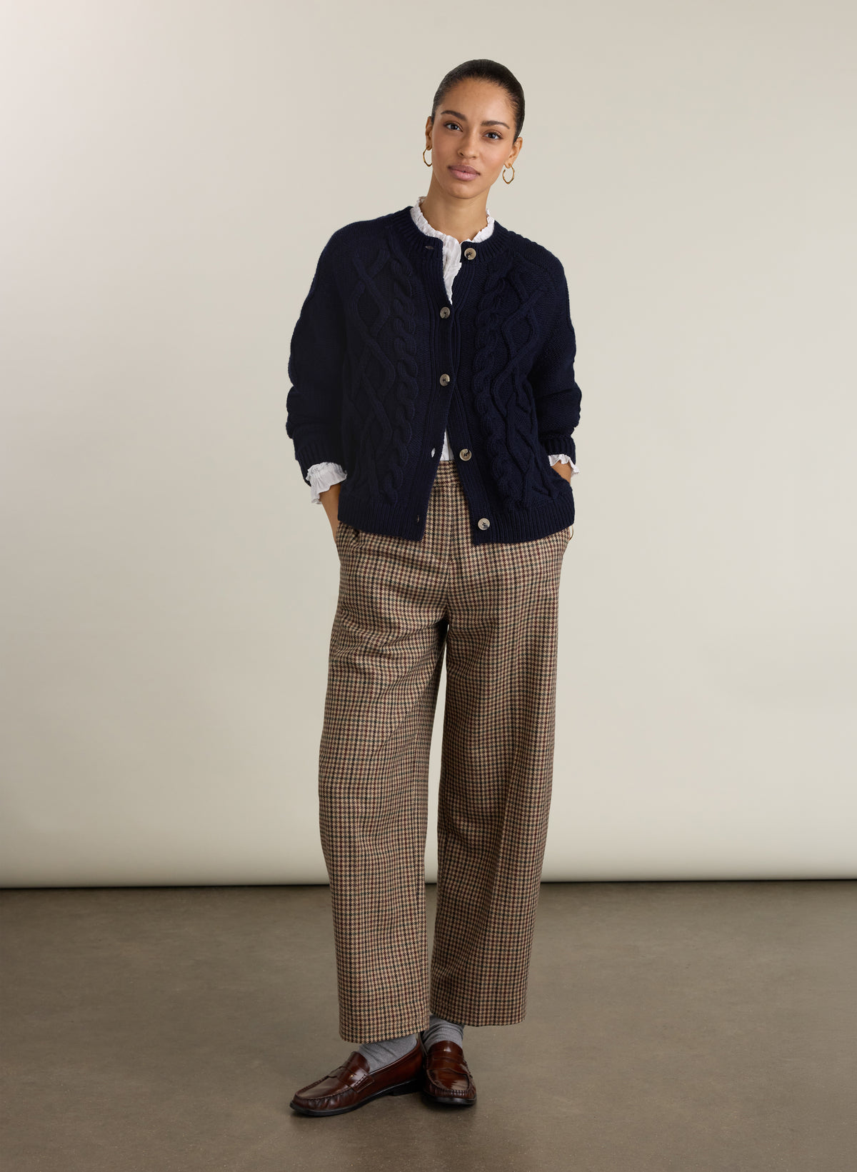 Edie Cable Knit Cardigan