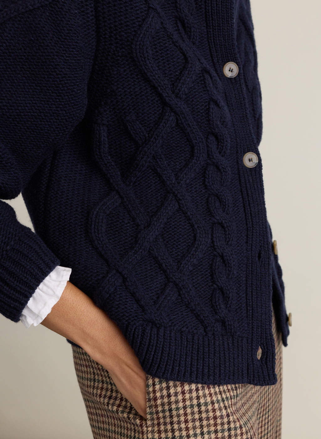Edie Cable Knit Cardigan