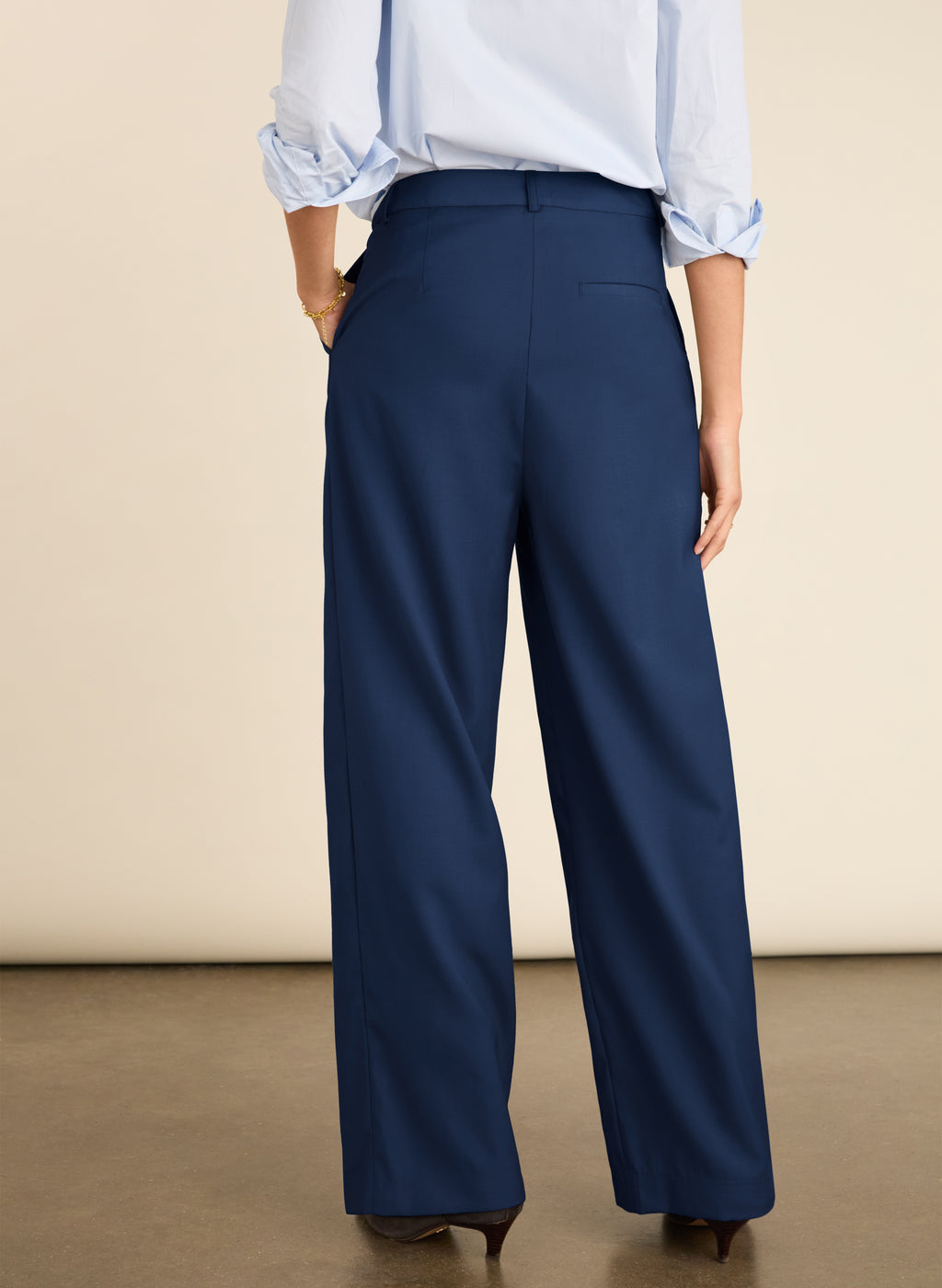 Mika Cool Wool Wide Leg Trousers