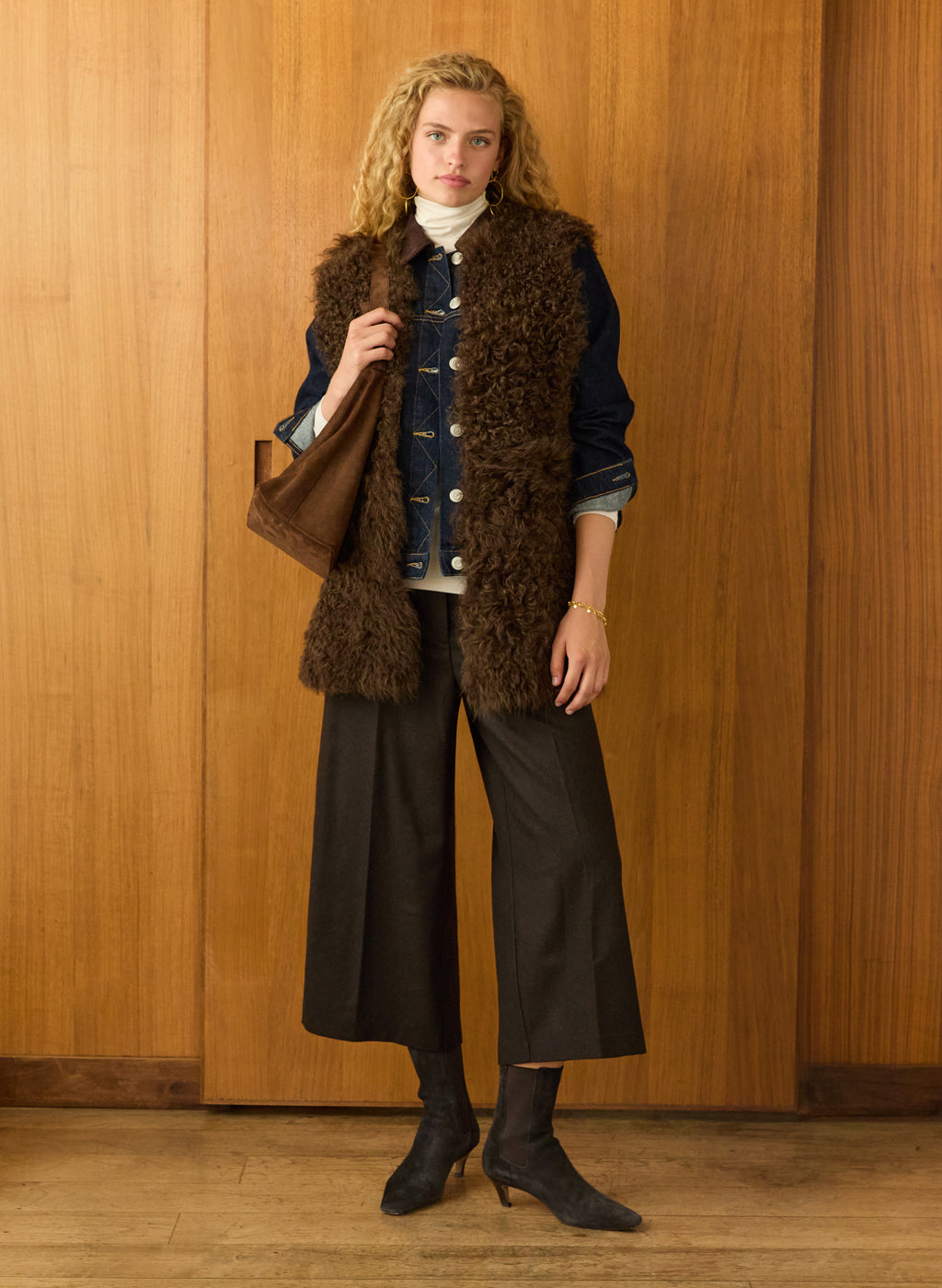 Ardi Shearling Gilet Vest