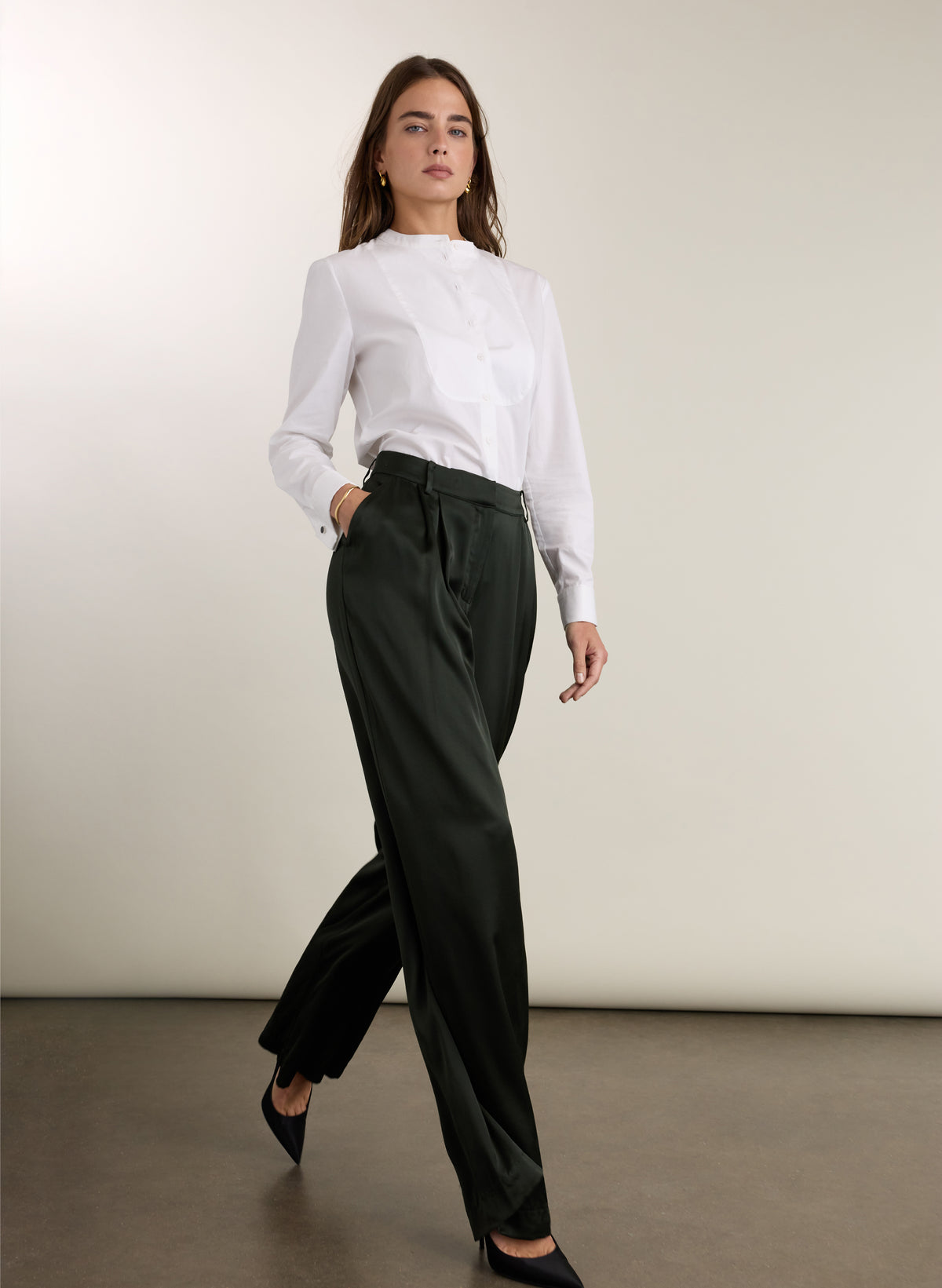 Agnes Satin Palazzo Trousers
