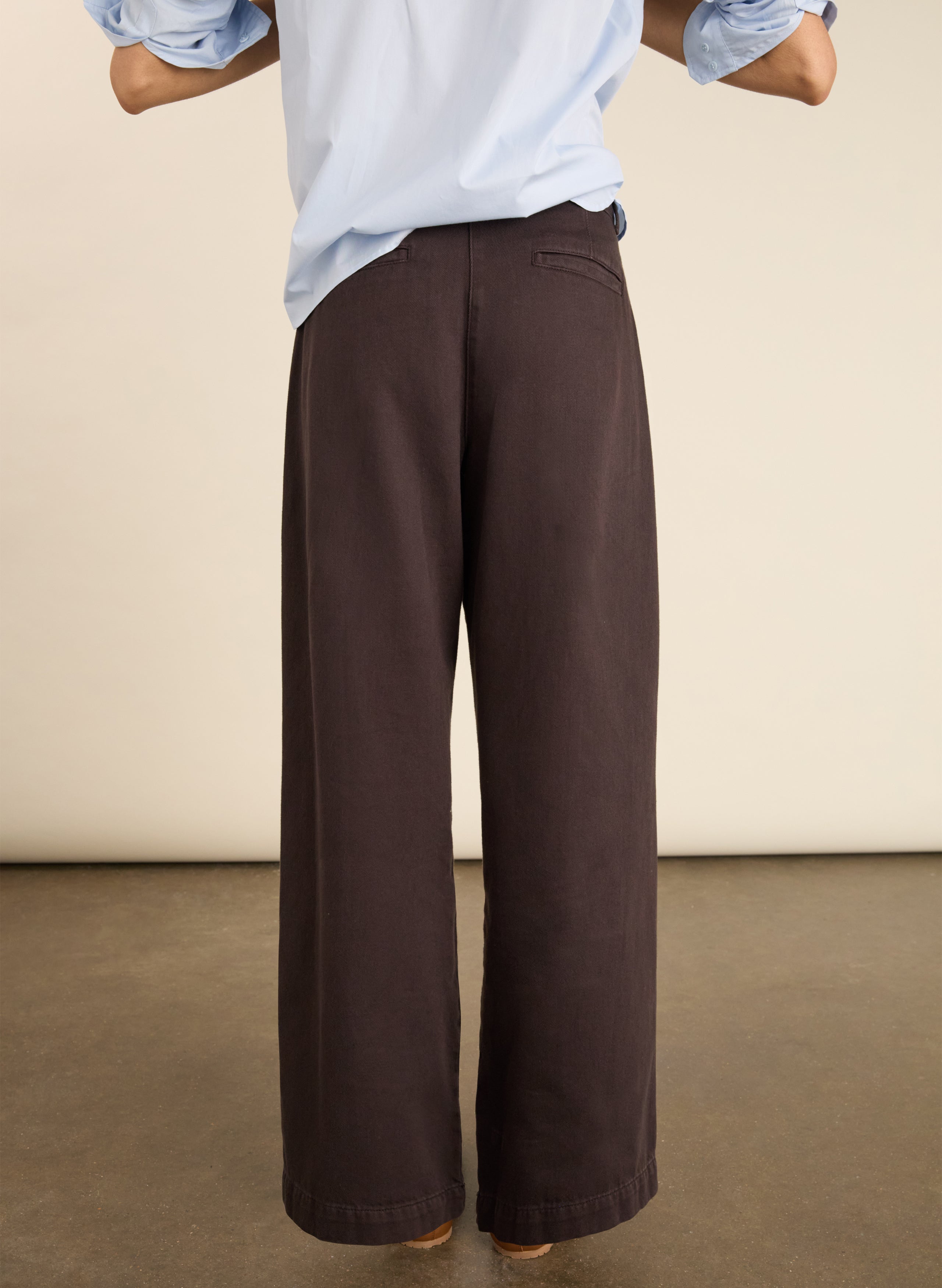 Teresa Organic Cotton Wide Leg Trousers