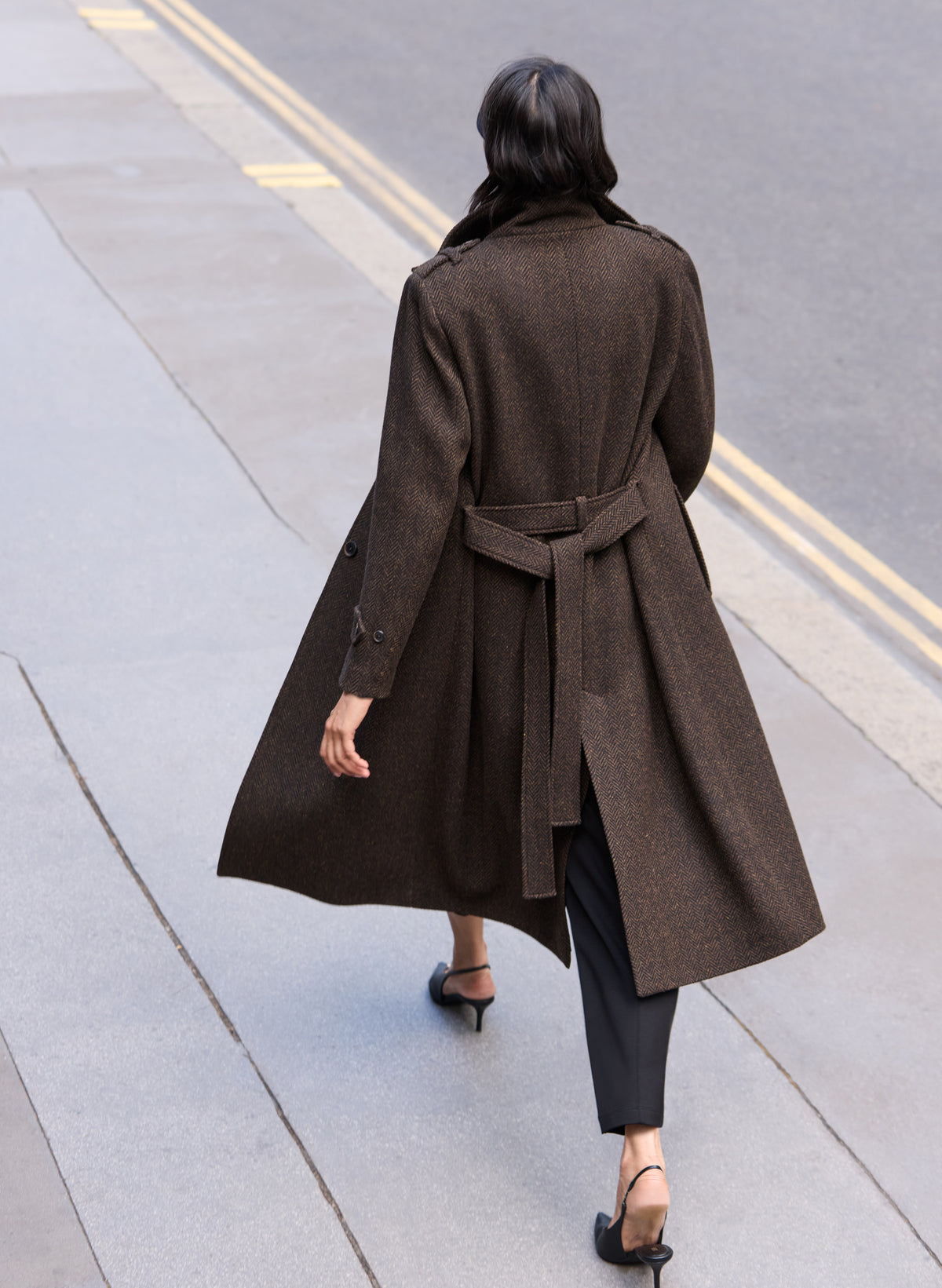 Langley Belted Wool Coat