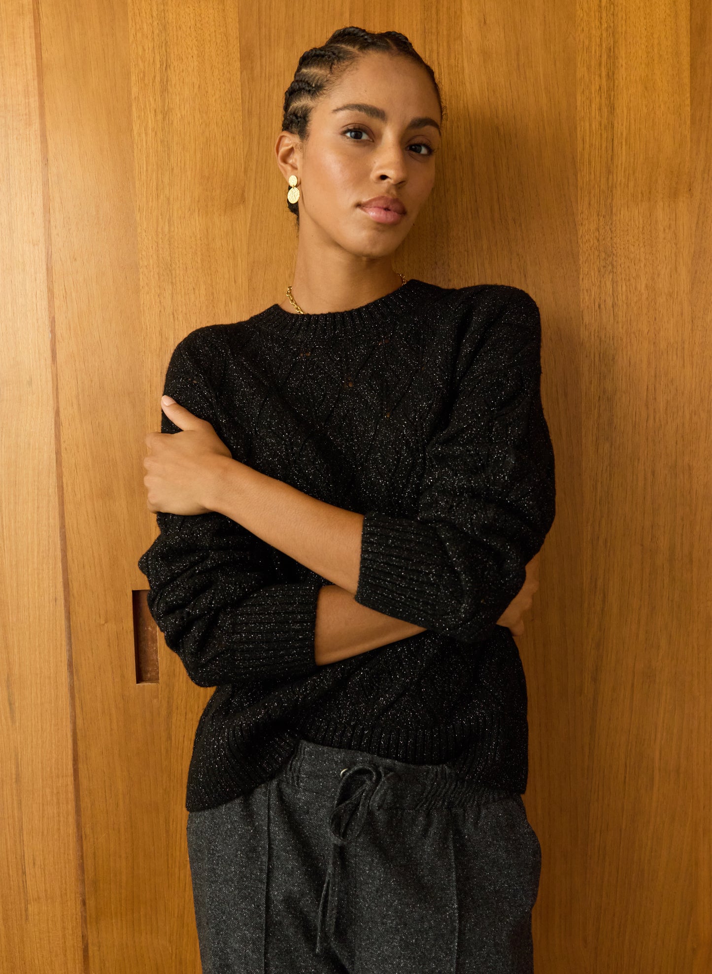 Lumi Sparkle Stitch Detail Jumper