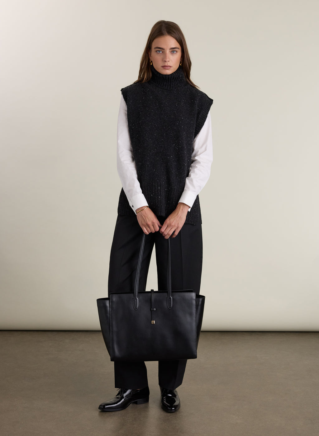 Marylin Turtleneck Knit Vest