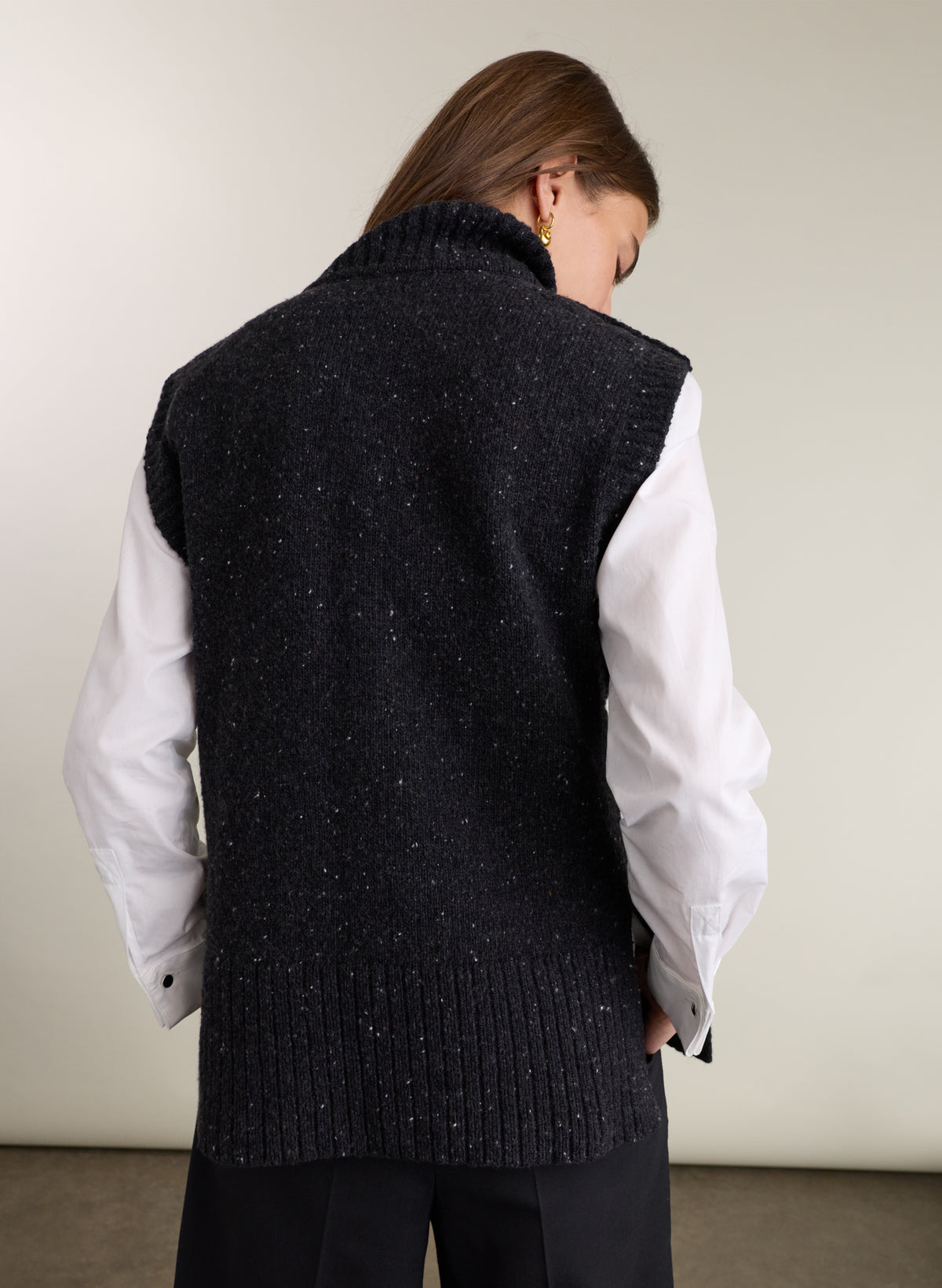 Marylin Turtleneck Knit Vest