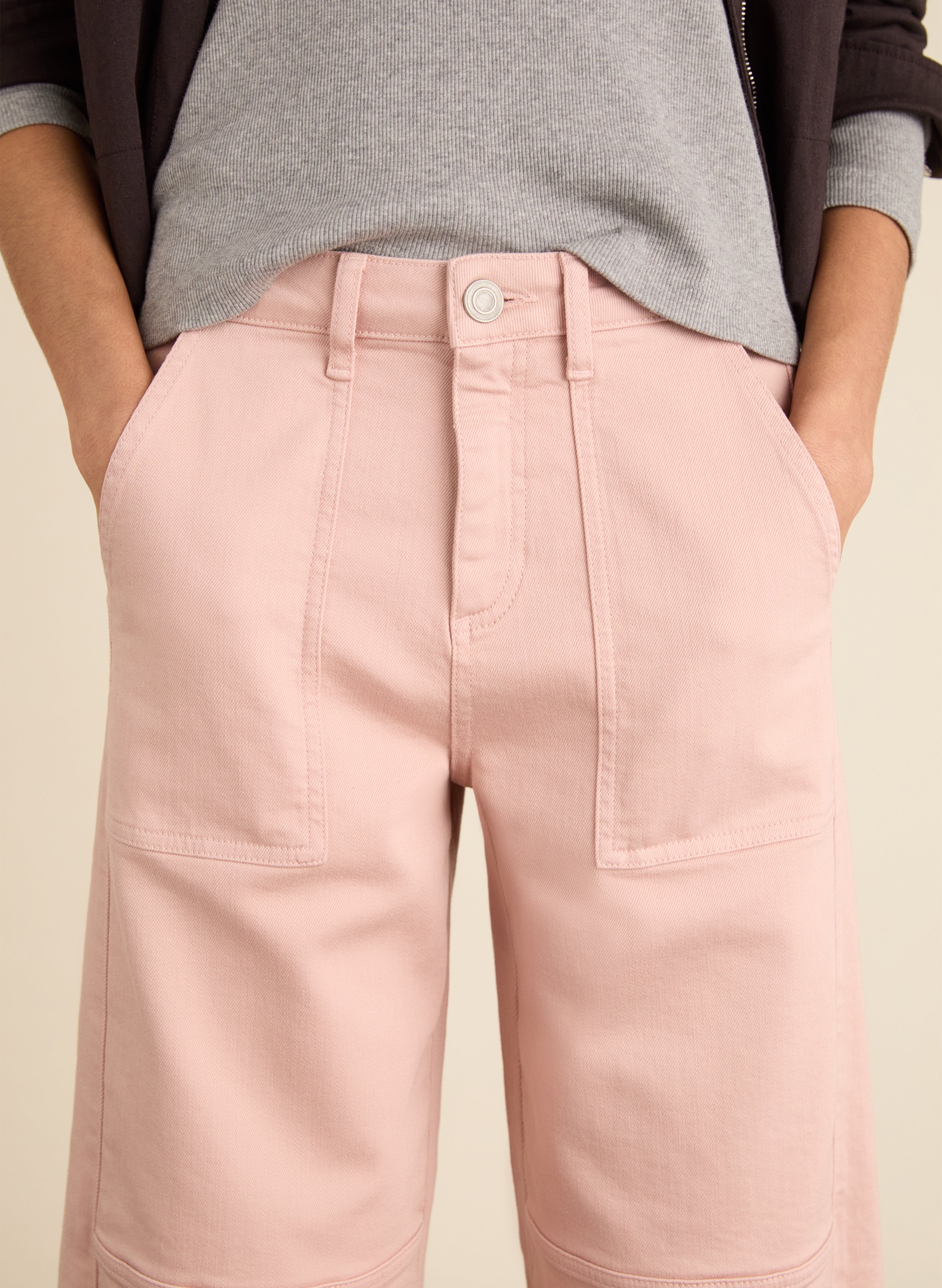 Reece Organic Cotton Stretch Barrel Leg Cargo Jeans