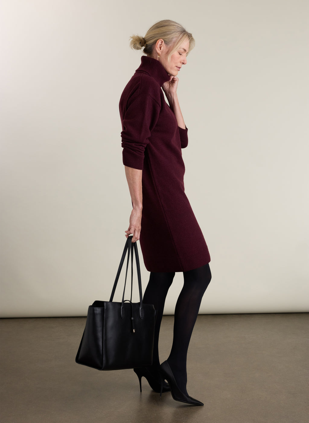 Katy Turtleneck Knit Dress
