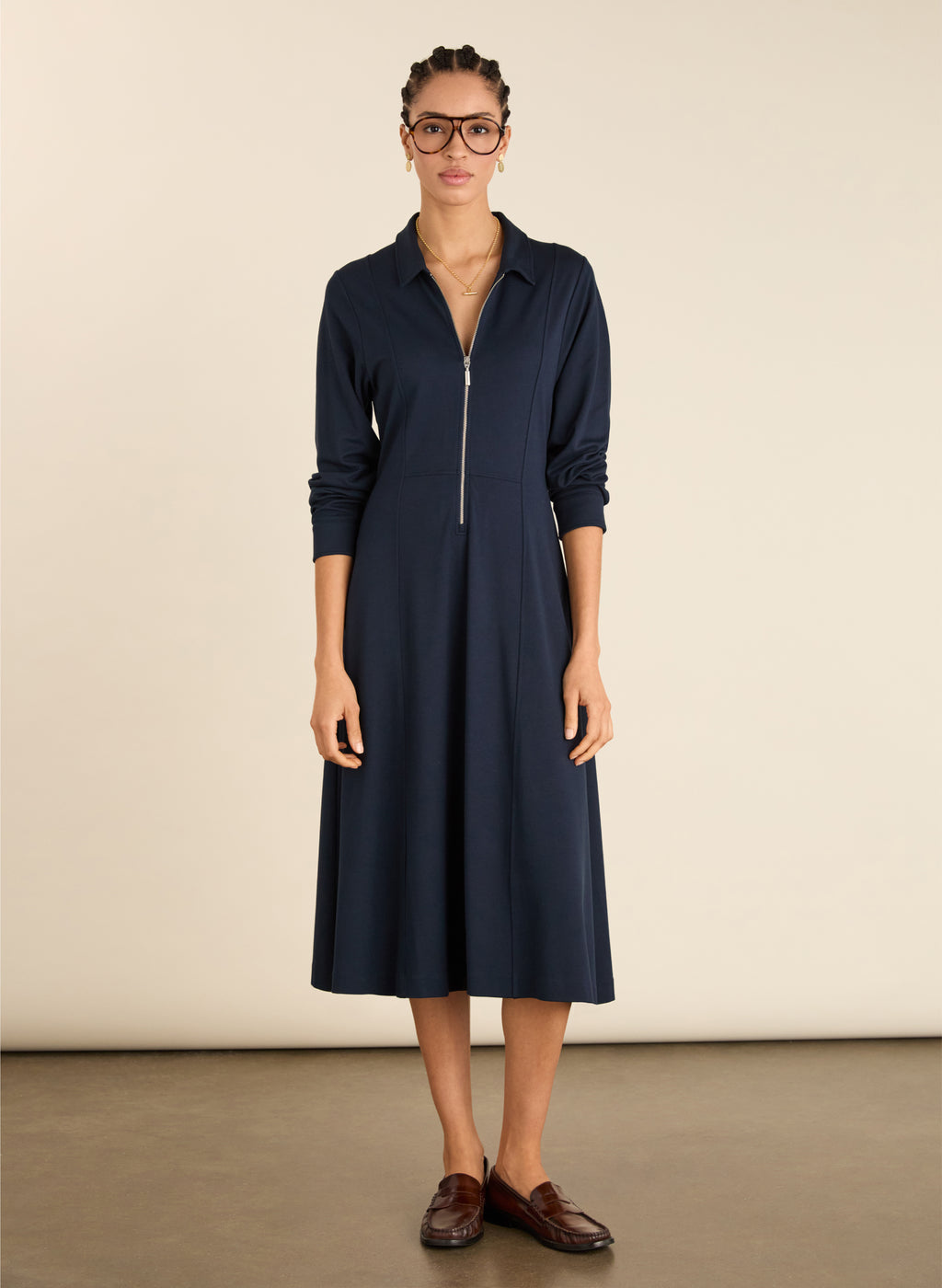 Mariposa Ponte Midi Dress