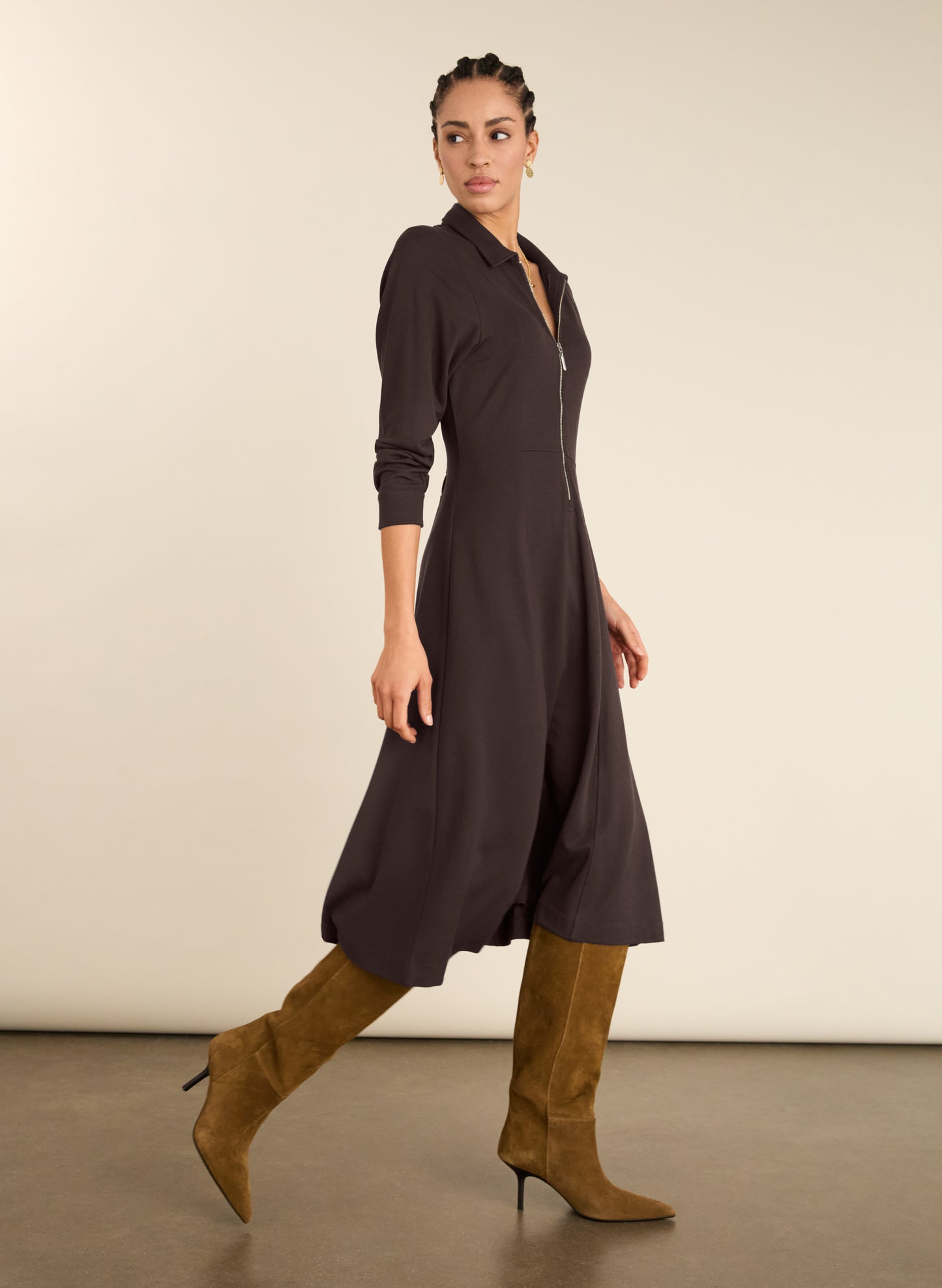 Mariposa Ponte Midi Dress