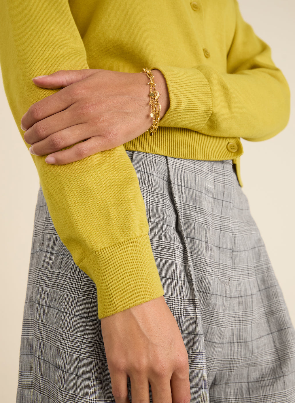 Briar Organic Cotton Crew Neck Cardigan