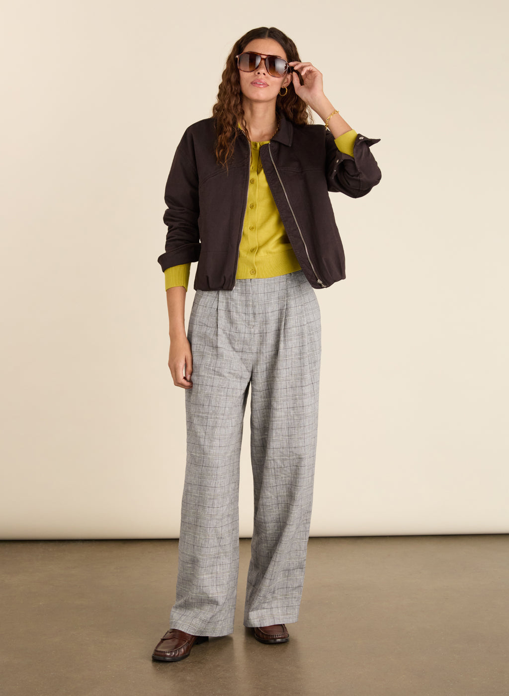 Briar Organic Cotton Crew Neck Cardigan