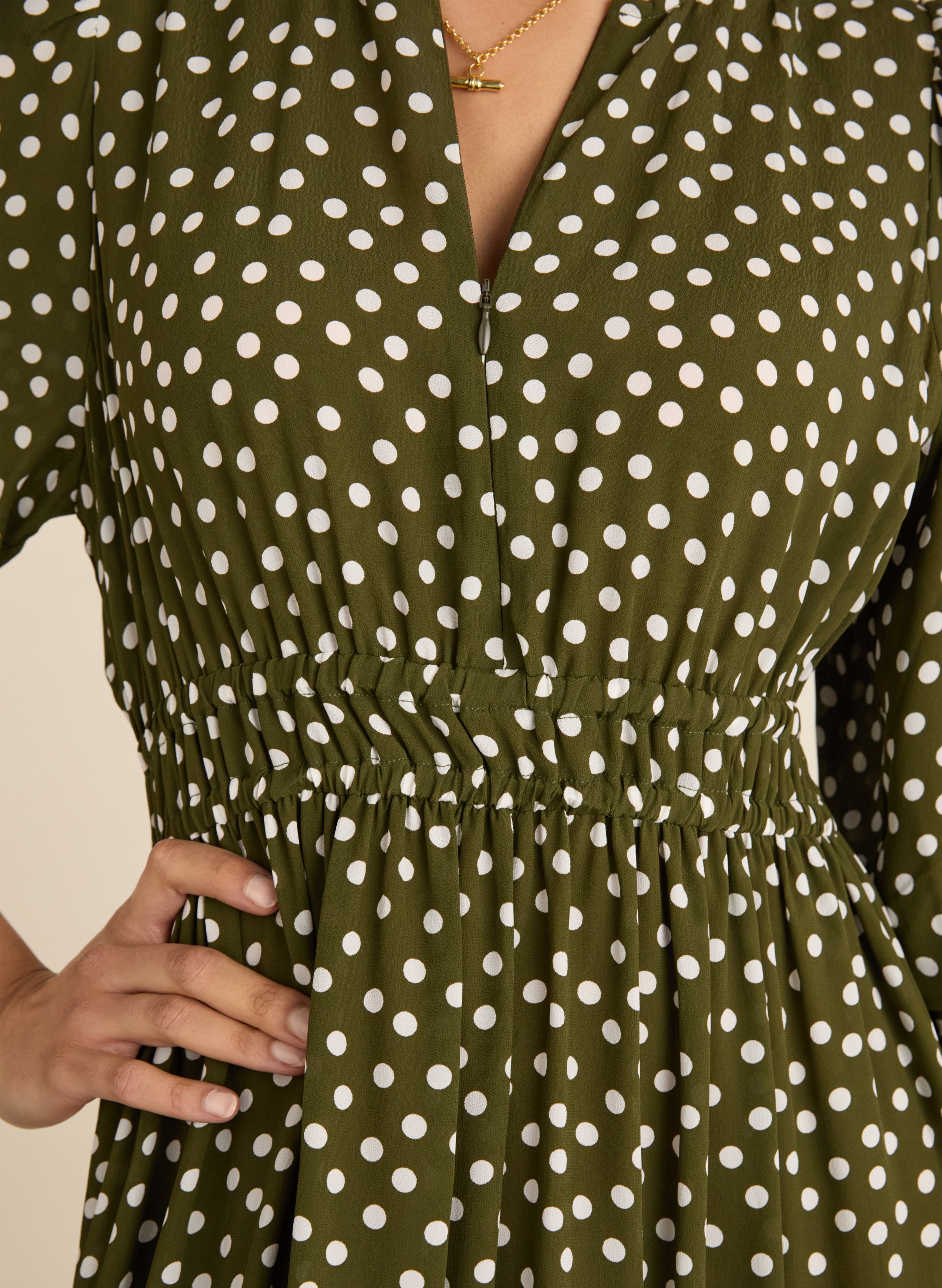 Christine Printed Midi Dress