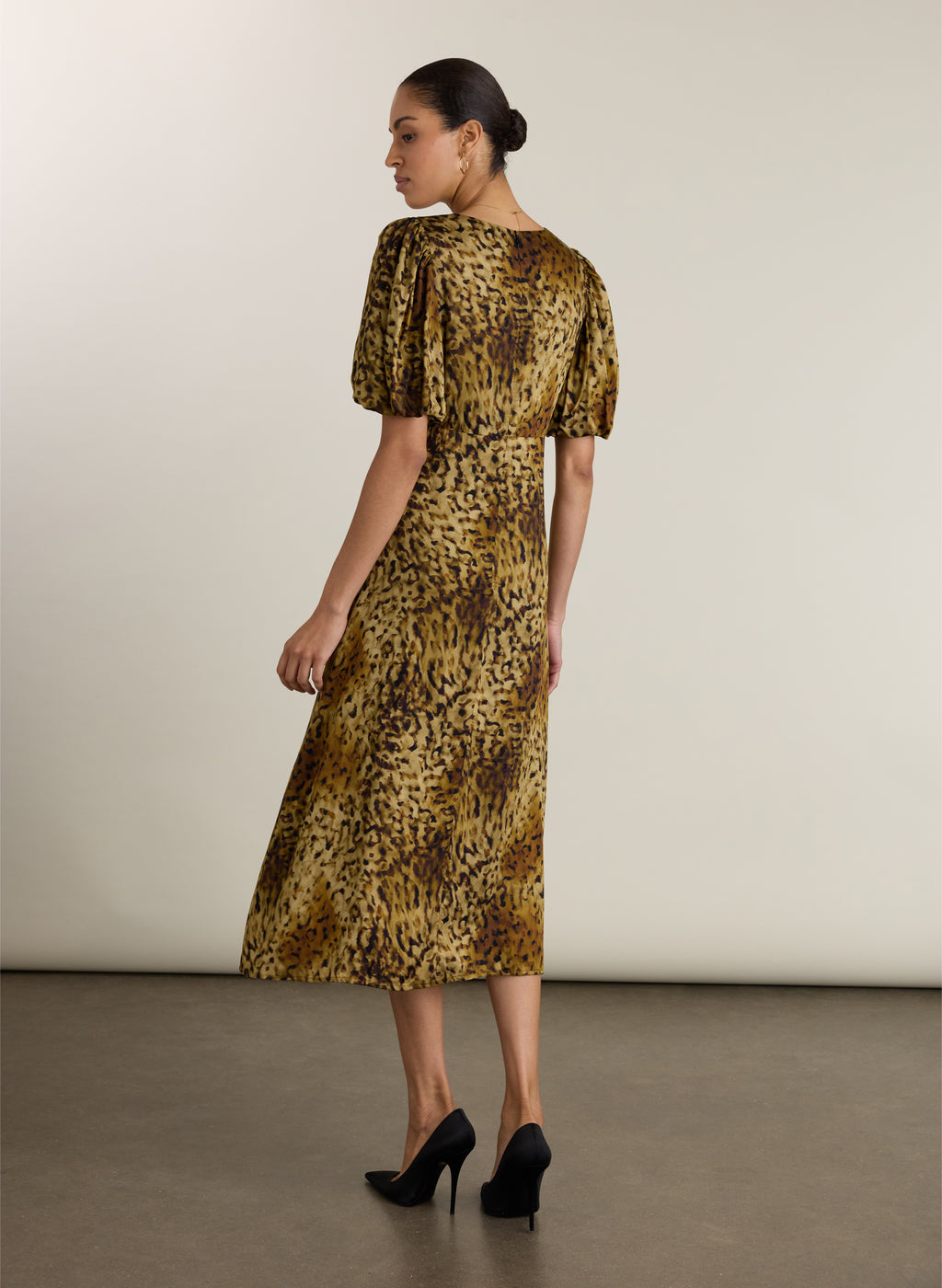 Kiara Printed Midi Dress