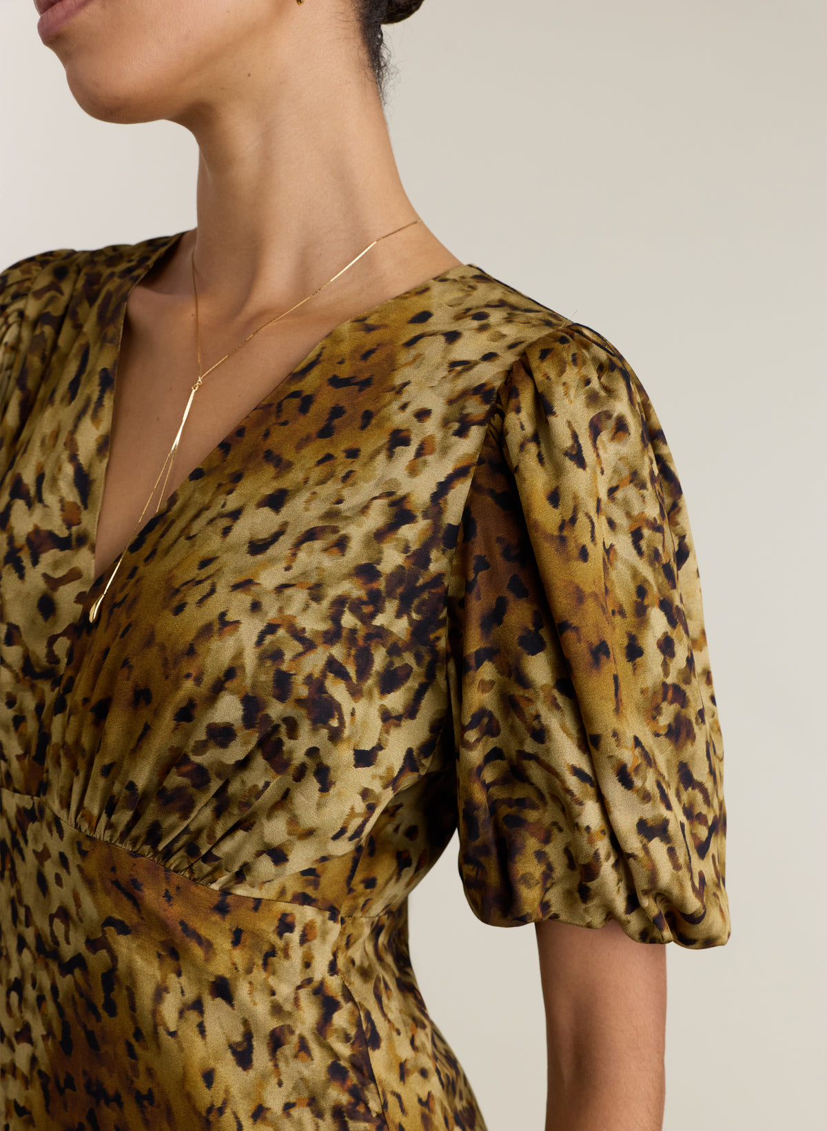 Kiara Printed Midi Dress