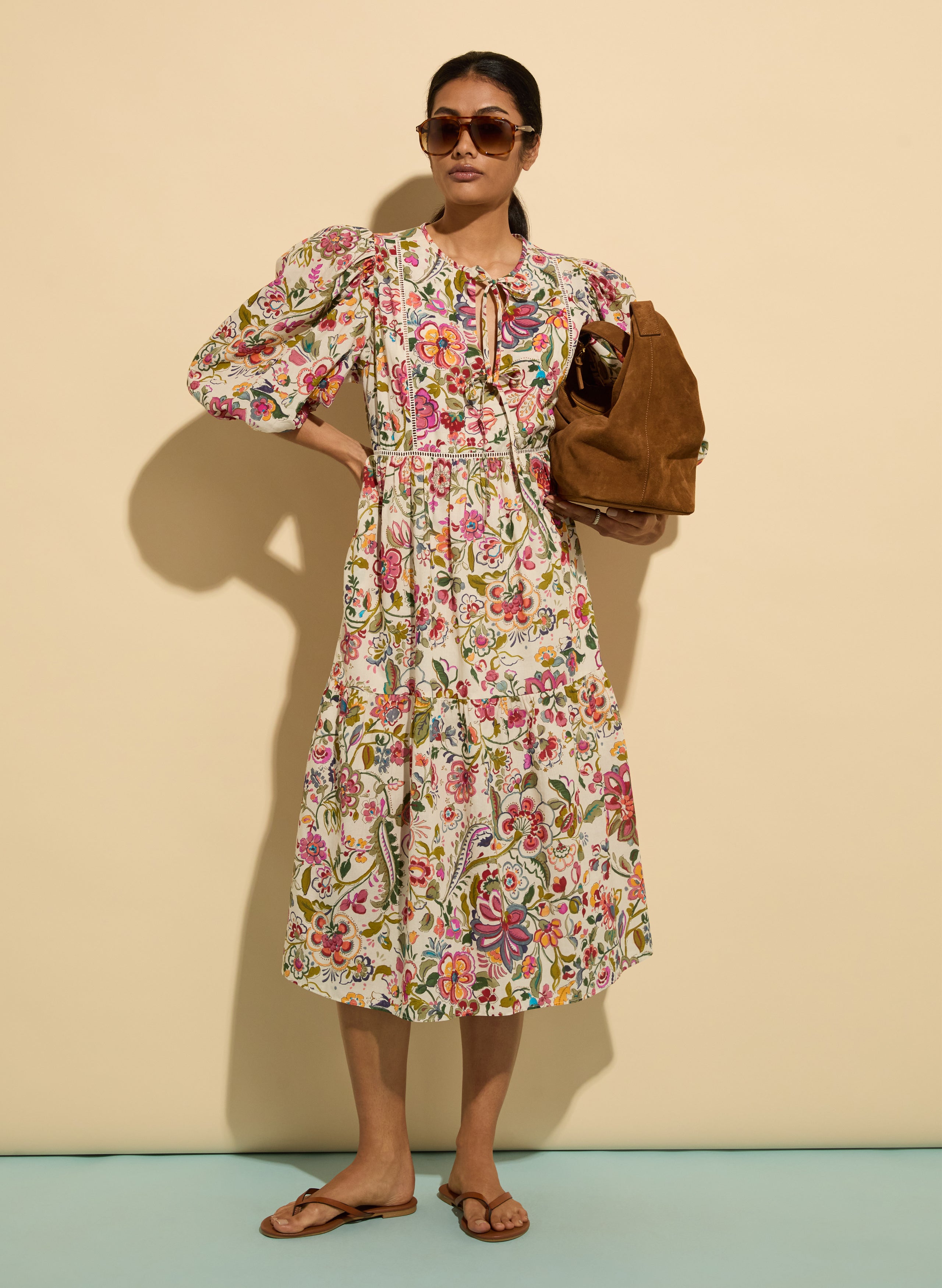 Isabelle Organic Cotton Kaftan Dress