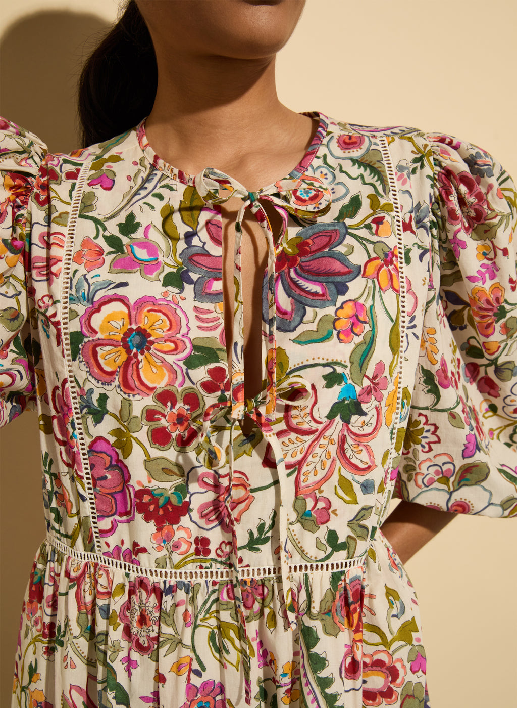 Isabelle Organic Cotton Kaftan Dress