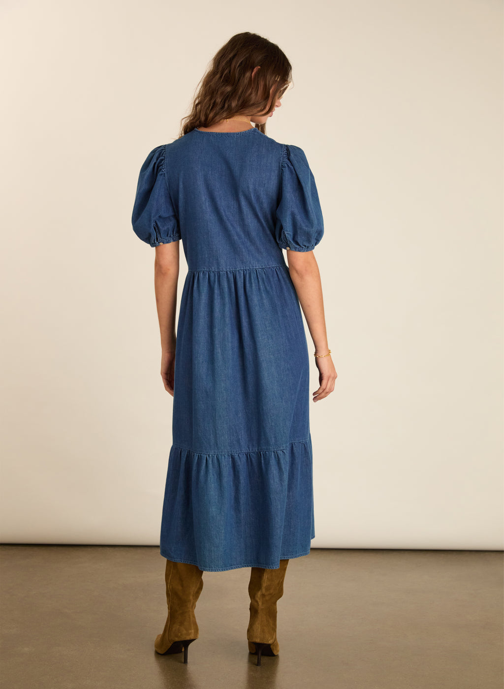 Clementina Denim Midi Dress