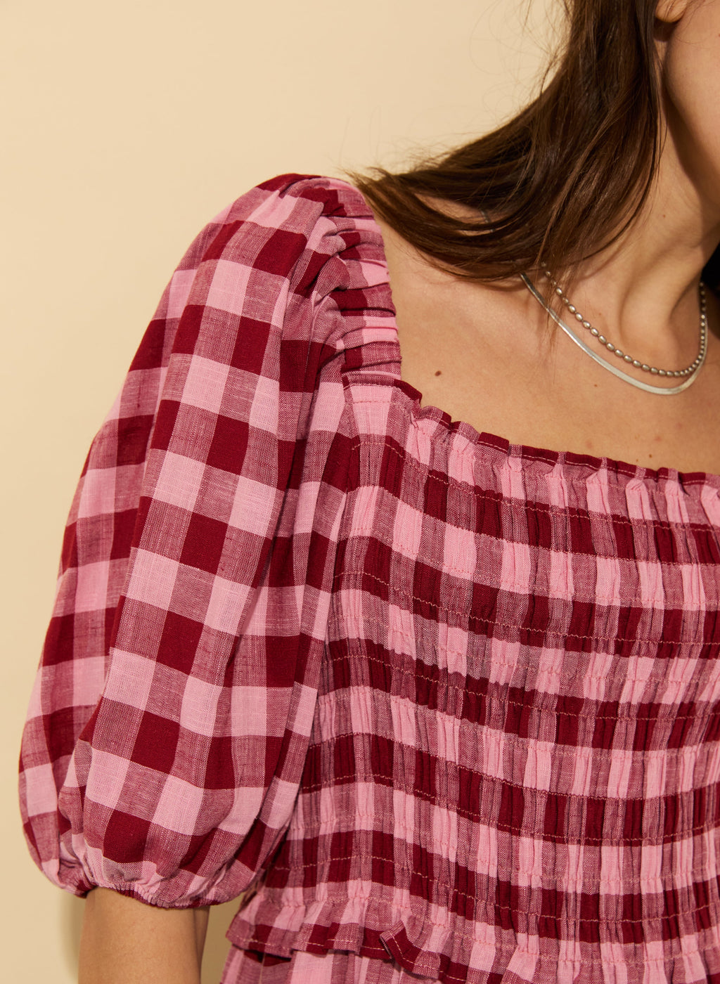 Davina Gingham Midi Dress