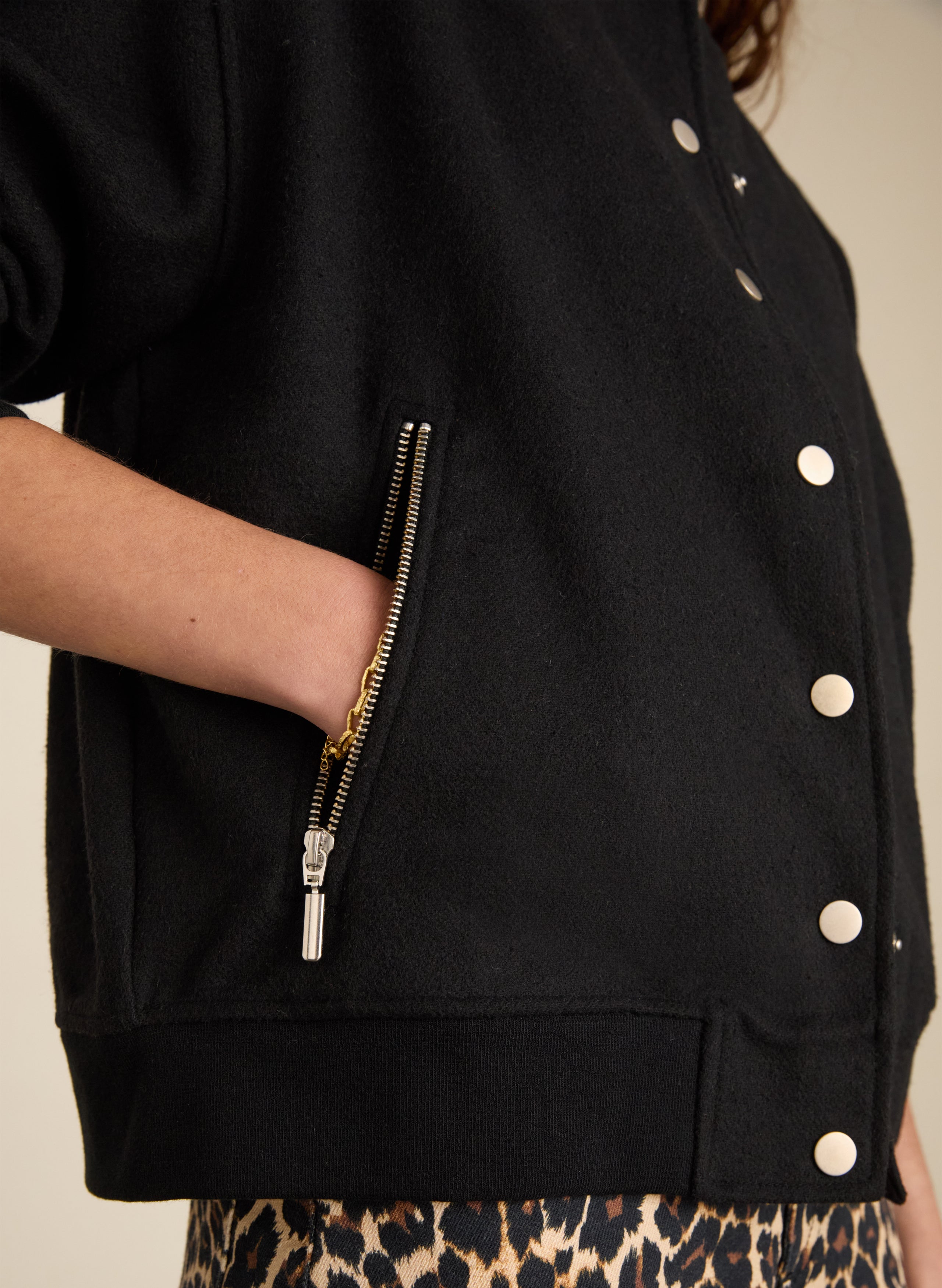 Antonia Wool Blend Bomber Jacket