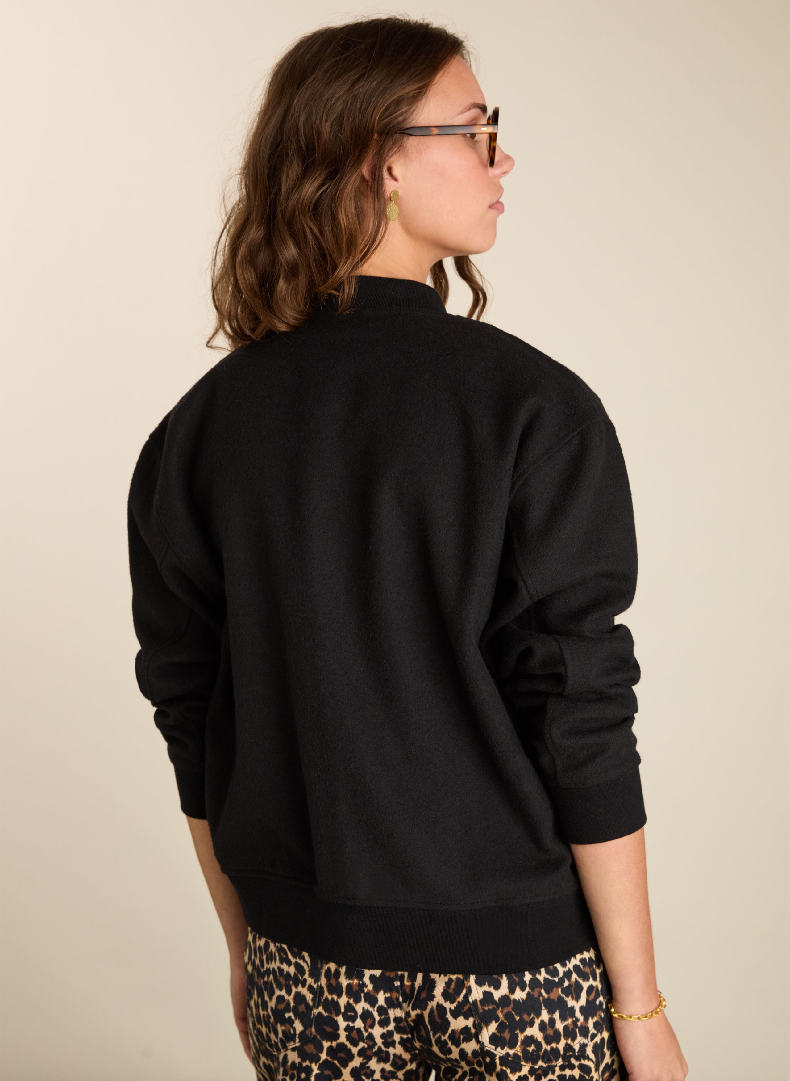 Antonia Wool Blend Bomber Jacket