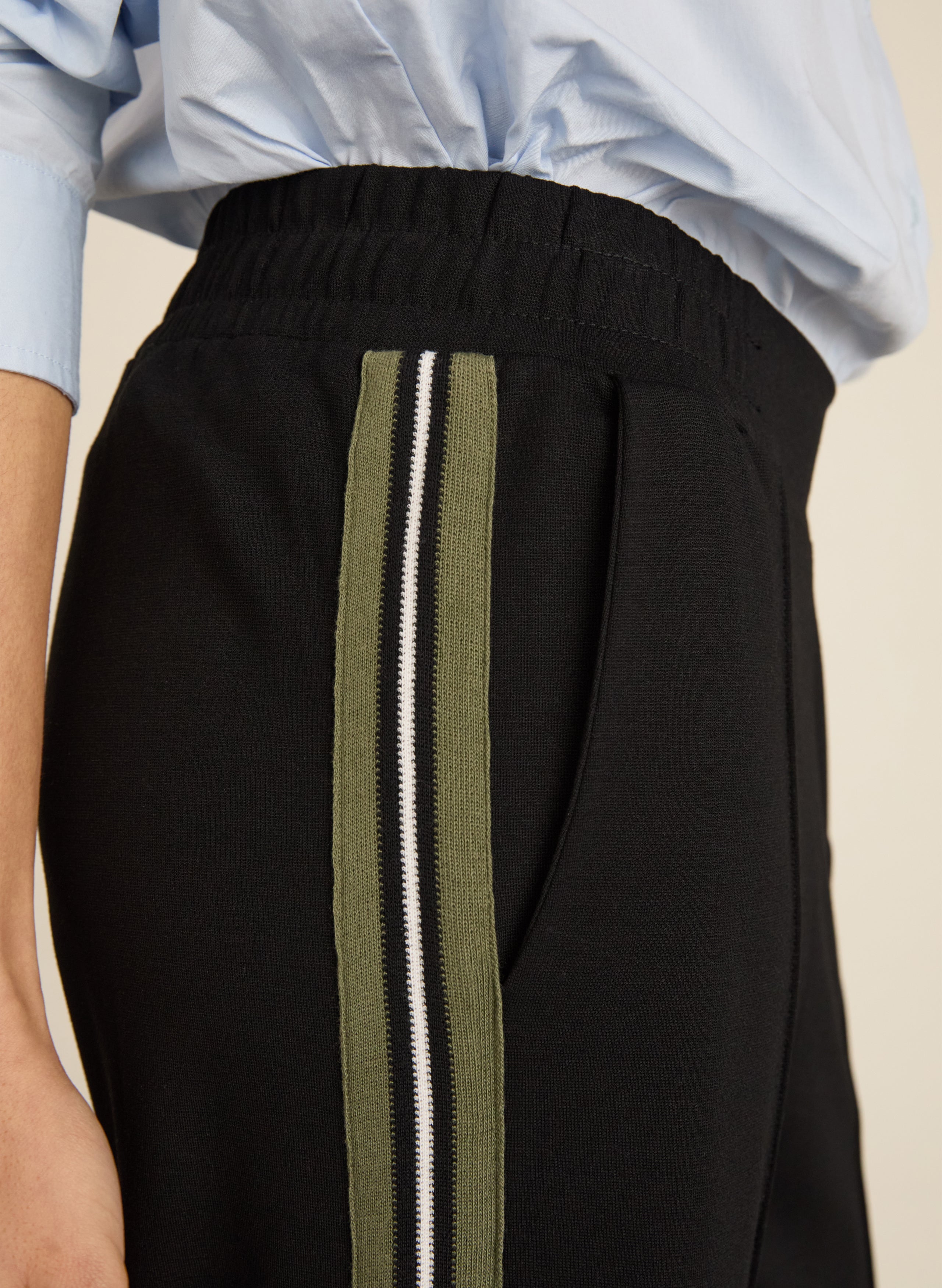 Marjorie Side Stripe Ponte Trousers