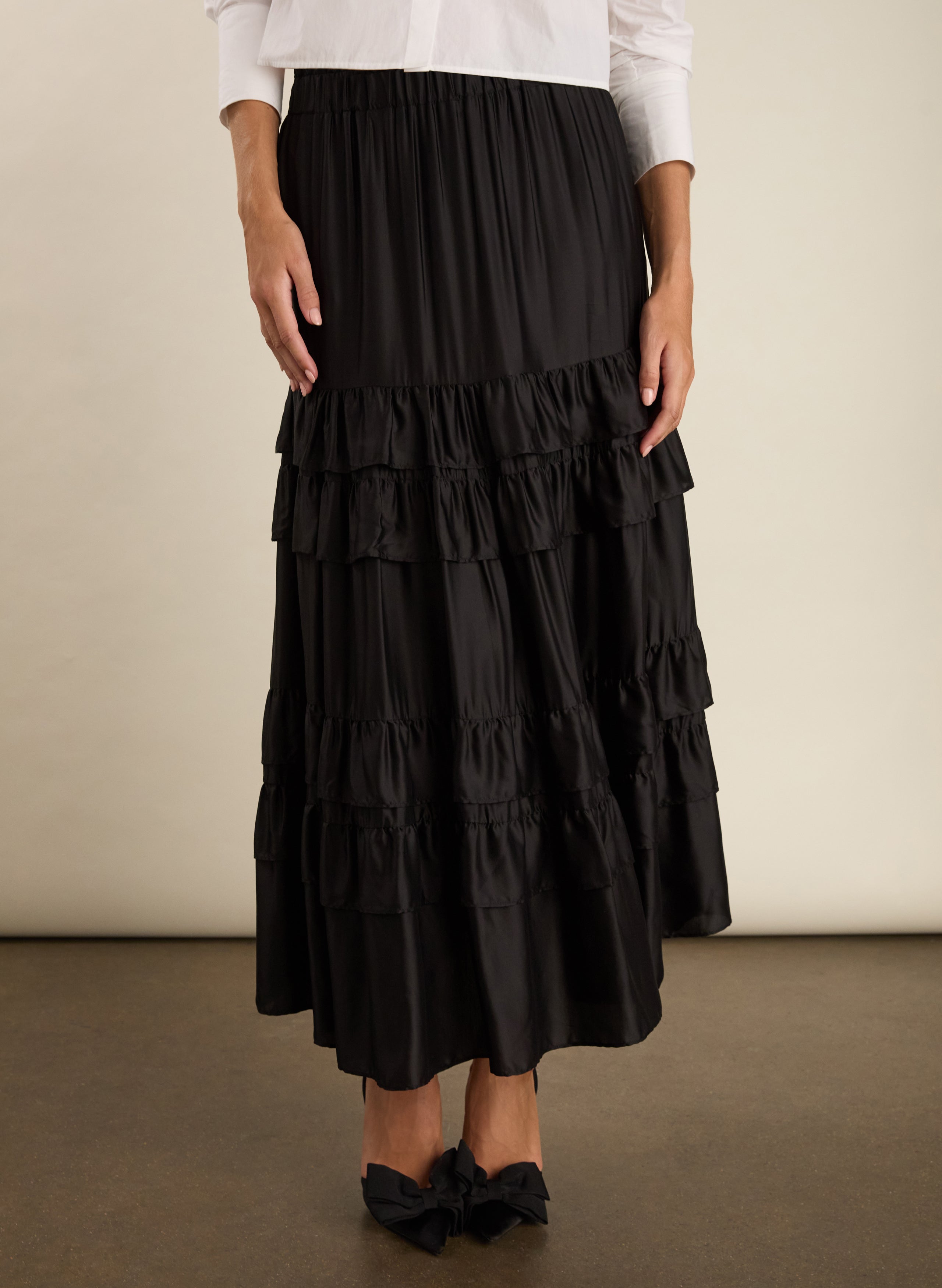 Angelica Ruffle Maxi Skirt