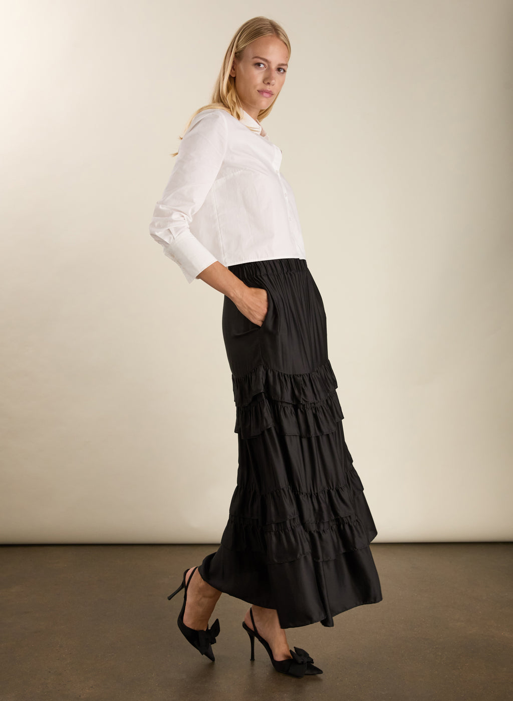 Angelica Ruffle Maxi Skirt