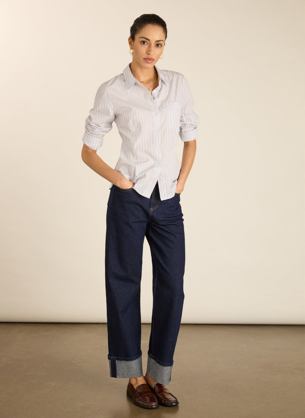 Nicola Organic Cotton Stripe Shirt