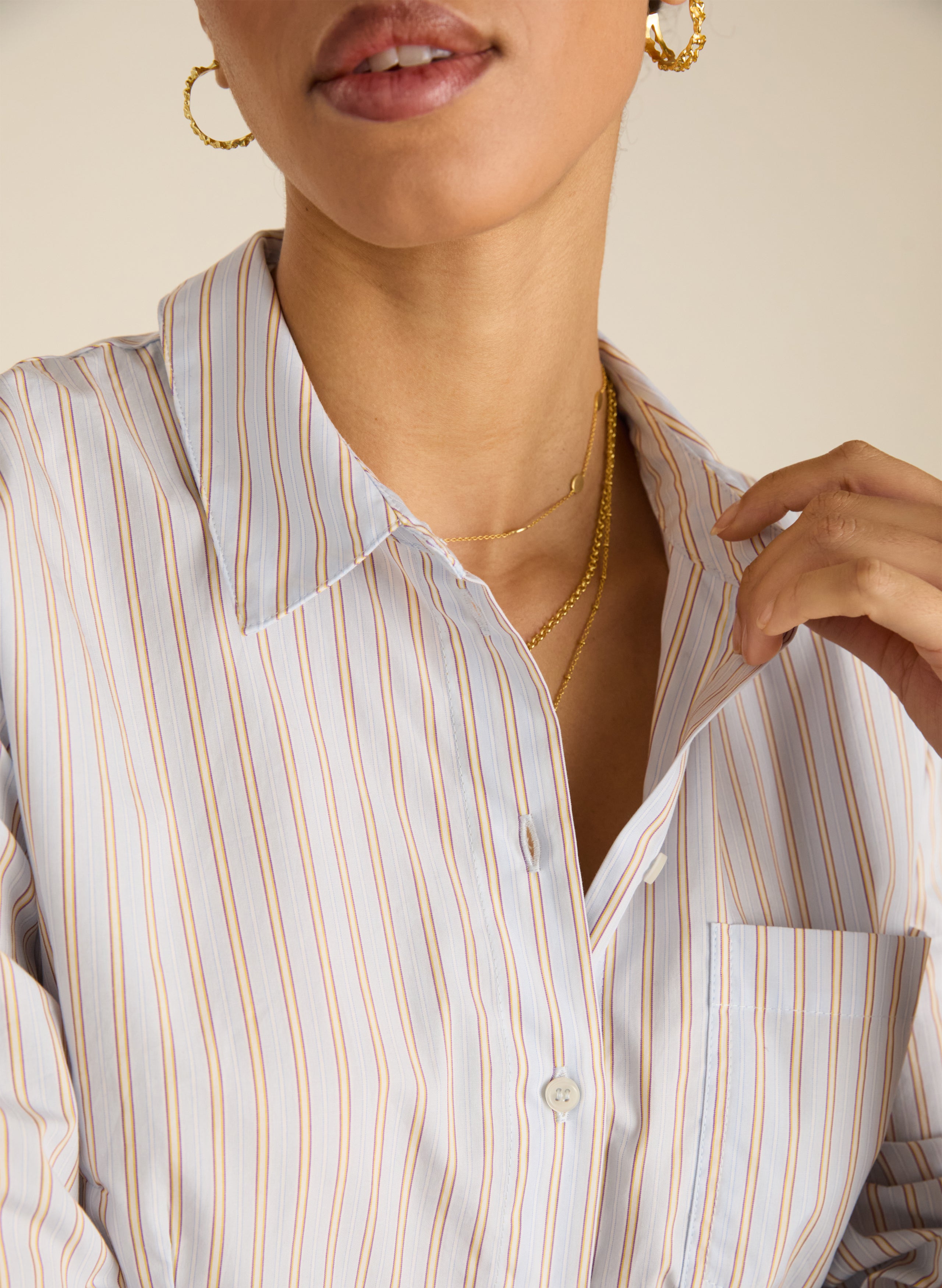 Nicola Organic Cotton Stripe Shirt