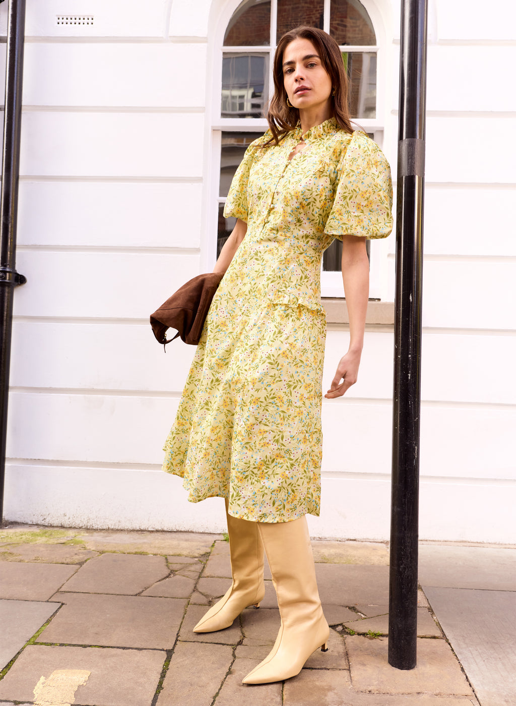 Eva Printed Midi Dress