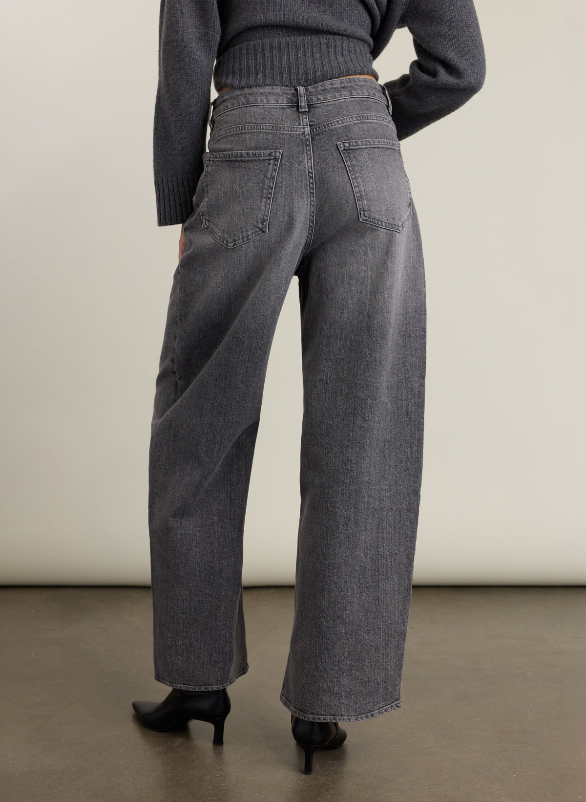 Maria Wide Leg High Waisted Pleated Front Jeans