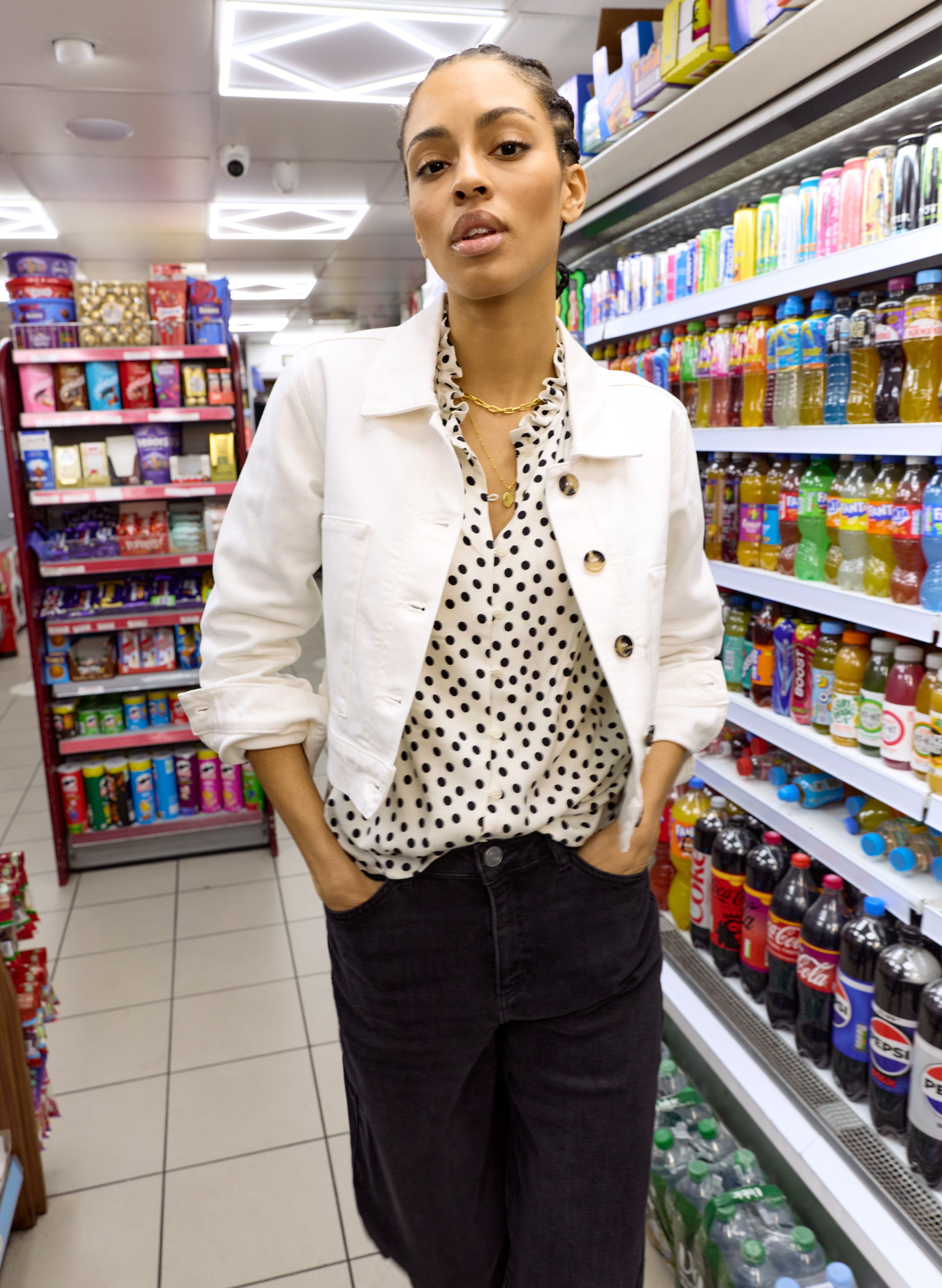 Kristi Organic Cotton Cropped Denim Jacket