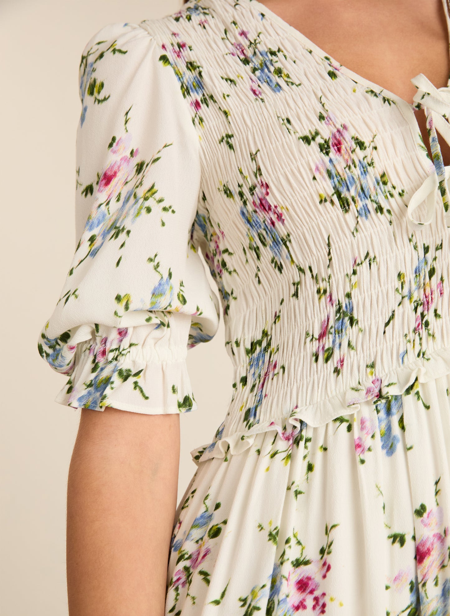 Melania Smock Midi Dress