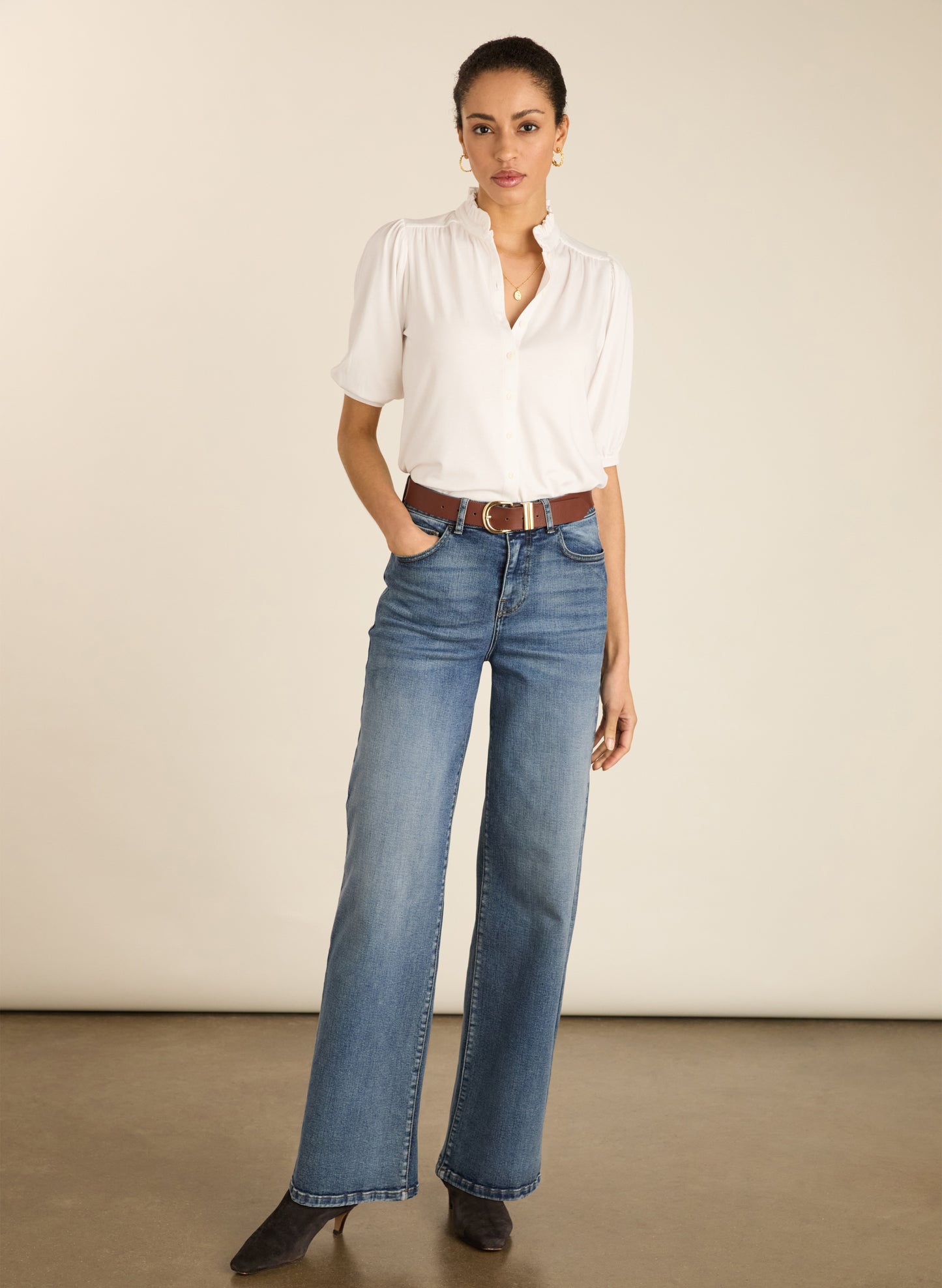 Janey Short Sleeve Blouse