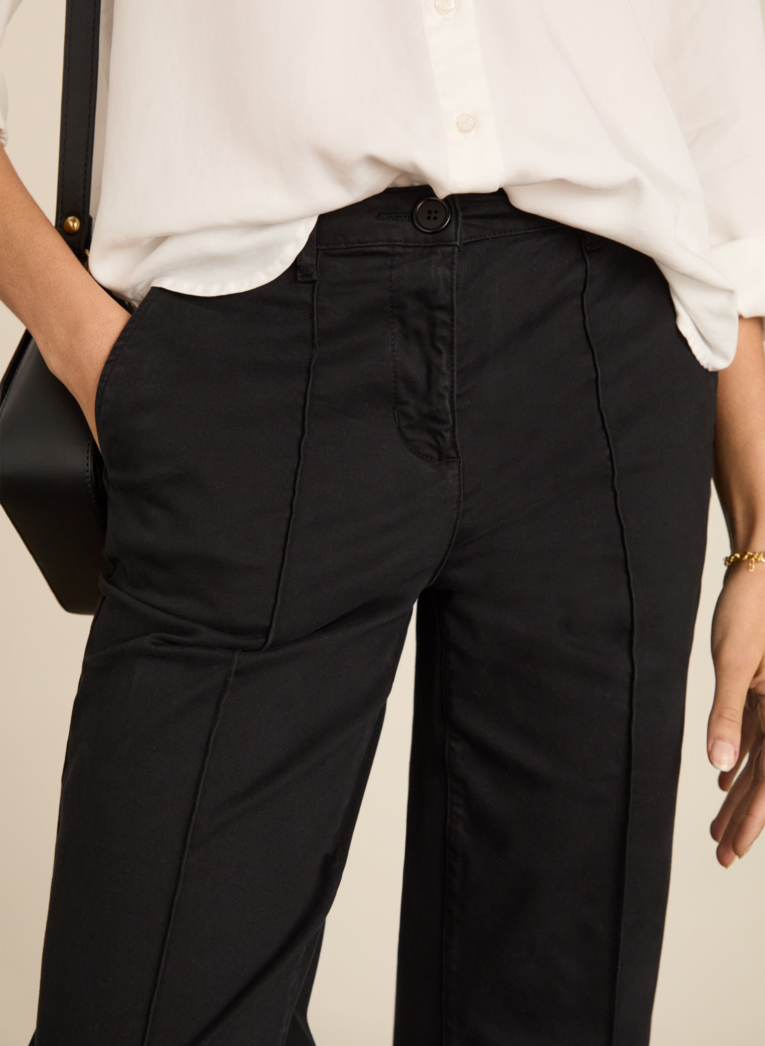 Taylor Organic Cotton Cropped Trousers