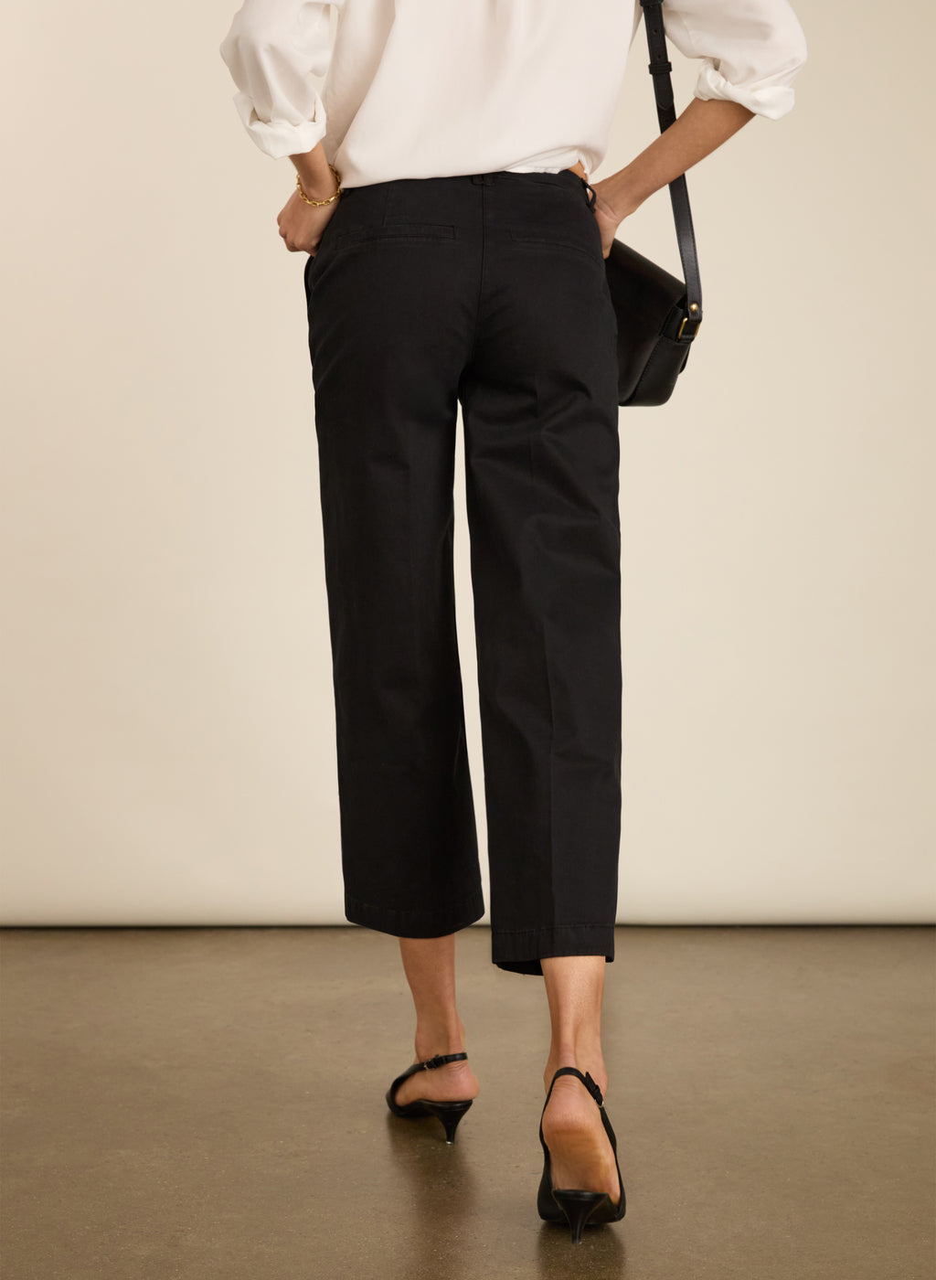Taylor Organic Cotton Cropped Trousers