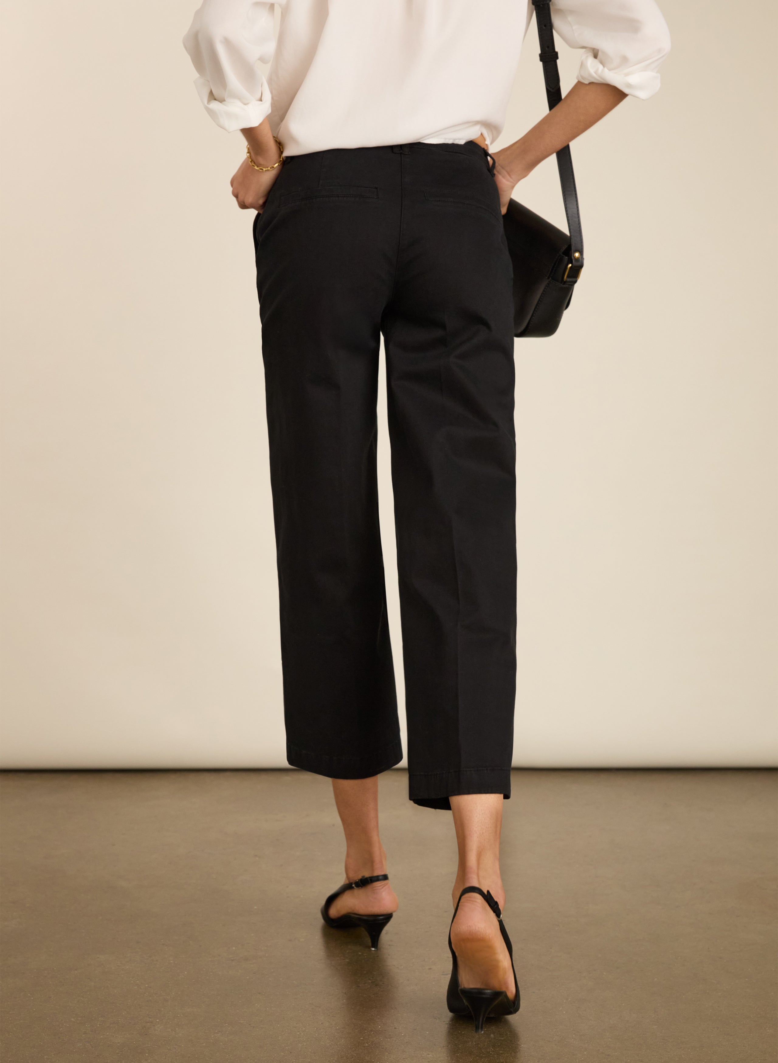 Taylor Organic Cotton Cropped Trousers