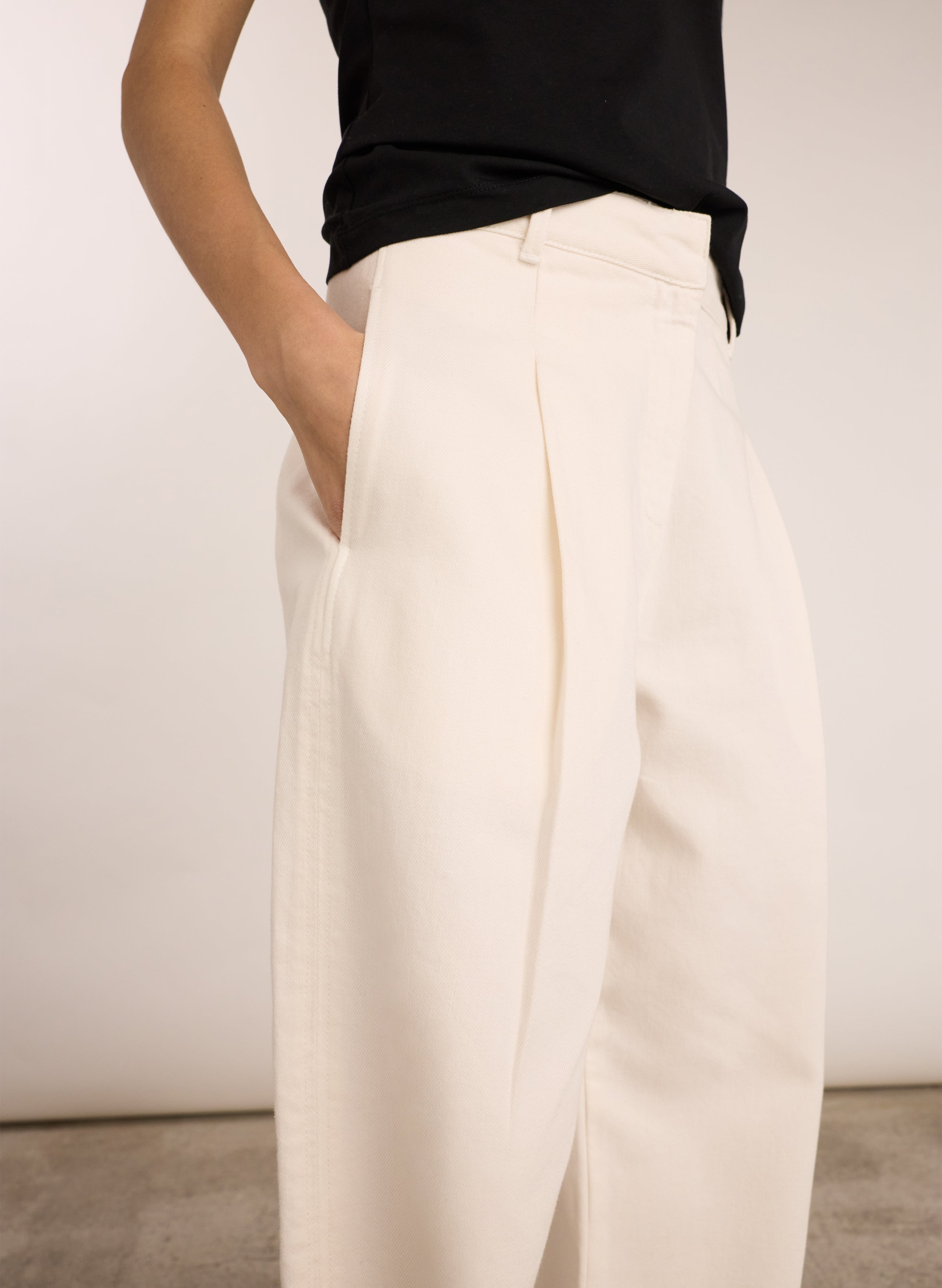 Teresa Organic Cotton Wide Leg Trousers