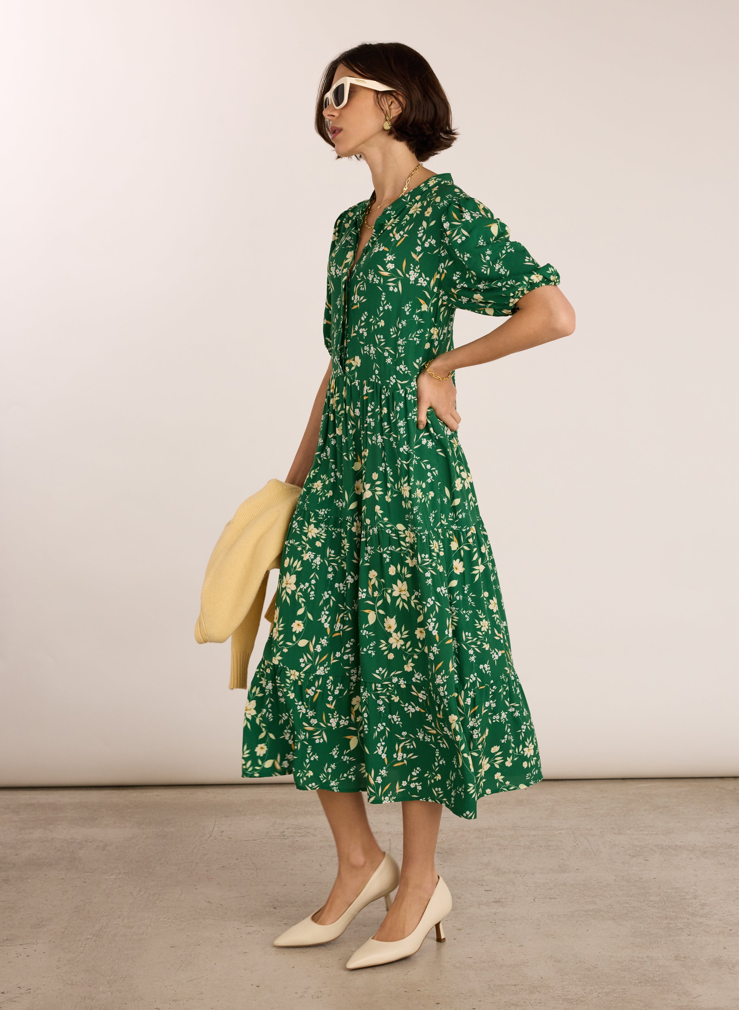 Mariella Printed Midi Dress